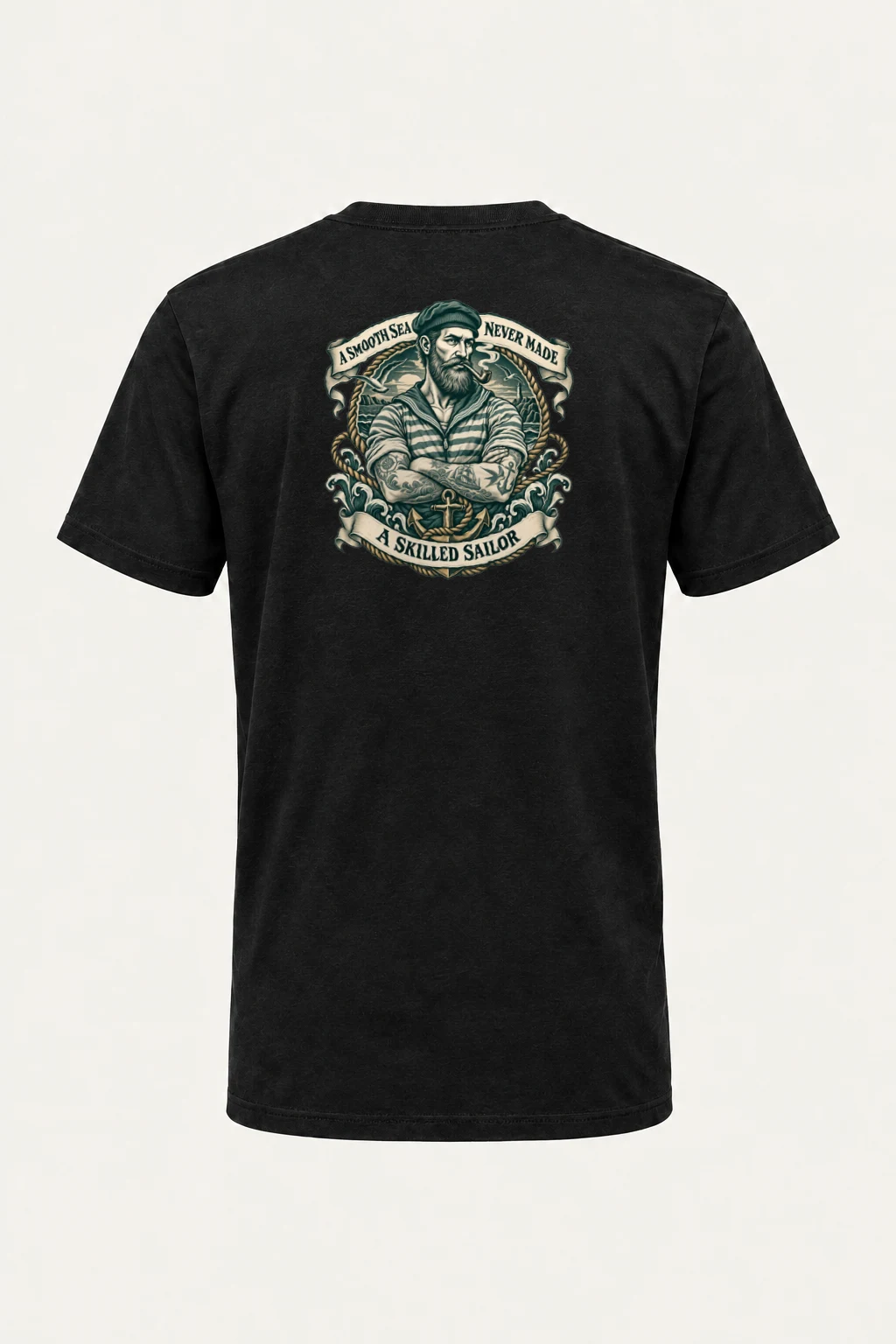 "Smooth Sea" Heavyweight Unisex Crewneck T-shirt | Gildan 5000
