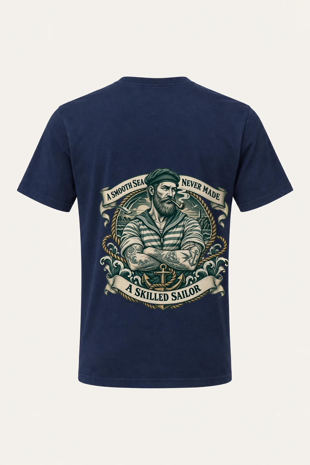 "Smooth Sea" Heavyweight Unisex Crewneck T-shirt | Gildan 5000