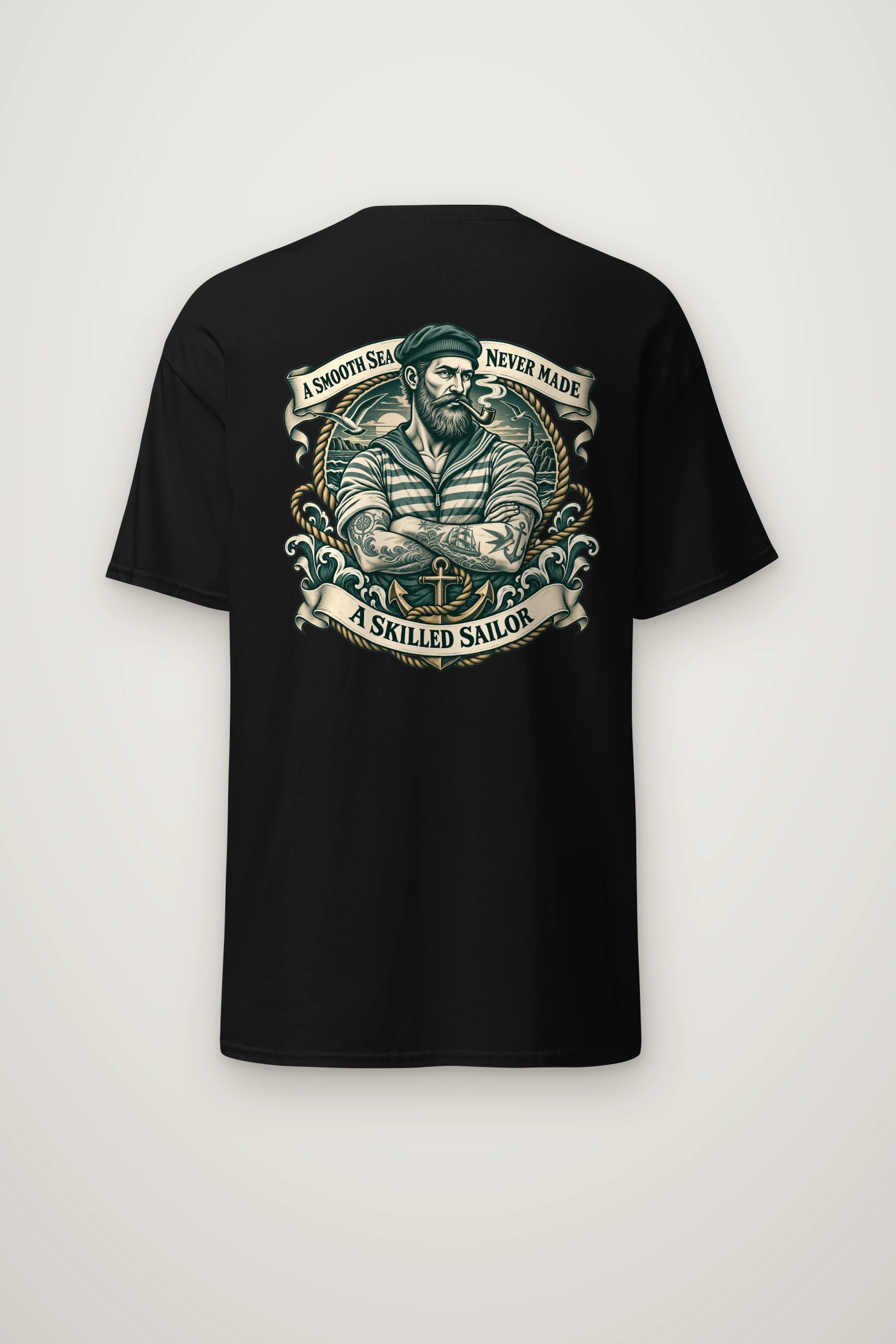 "Smooth Sea" Heavyweight Unisex Crewneck T-shirt