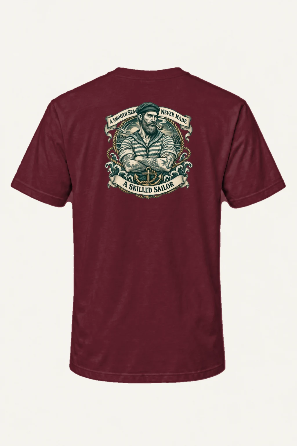 "Smooth Sea" Heavyweight Unisex Crewneck T-shirt | Gildan 5000