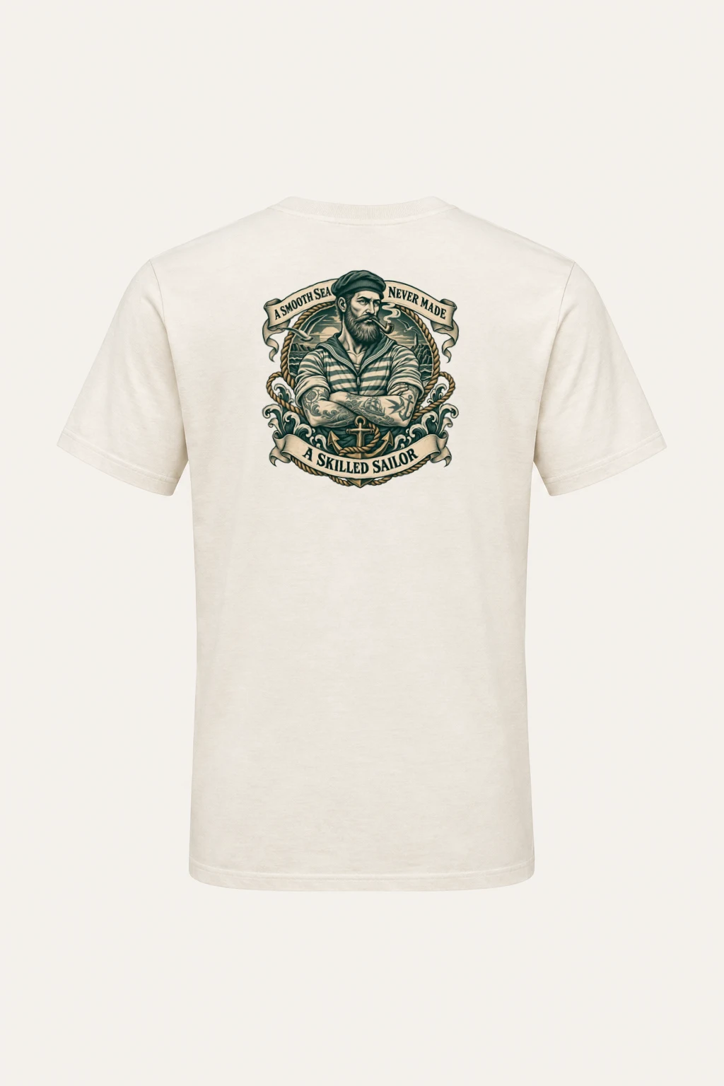 "Smooth Sea" Heavyweight Unisex Crewneck T-shirt | Gildan 5000