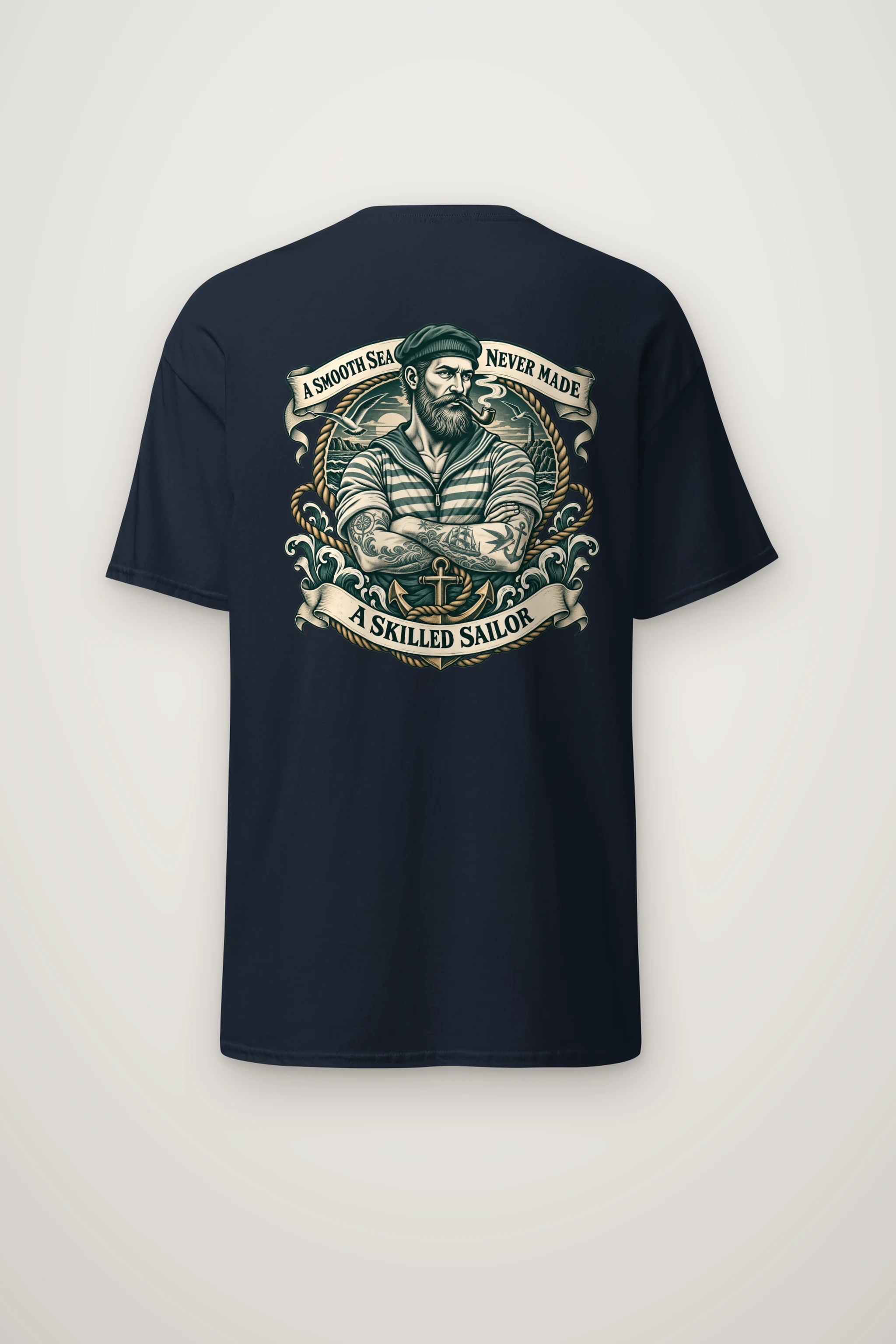 "Smooth Sea" Heavyweight Unisex Crewneck T-shirt