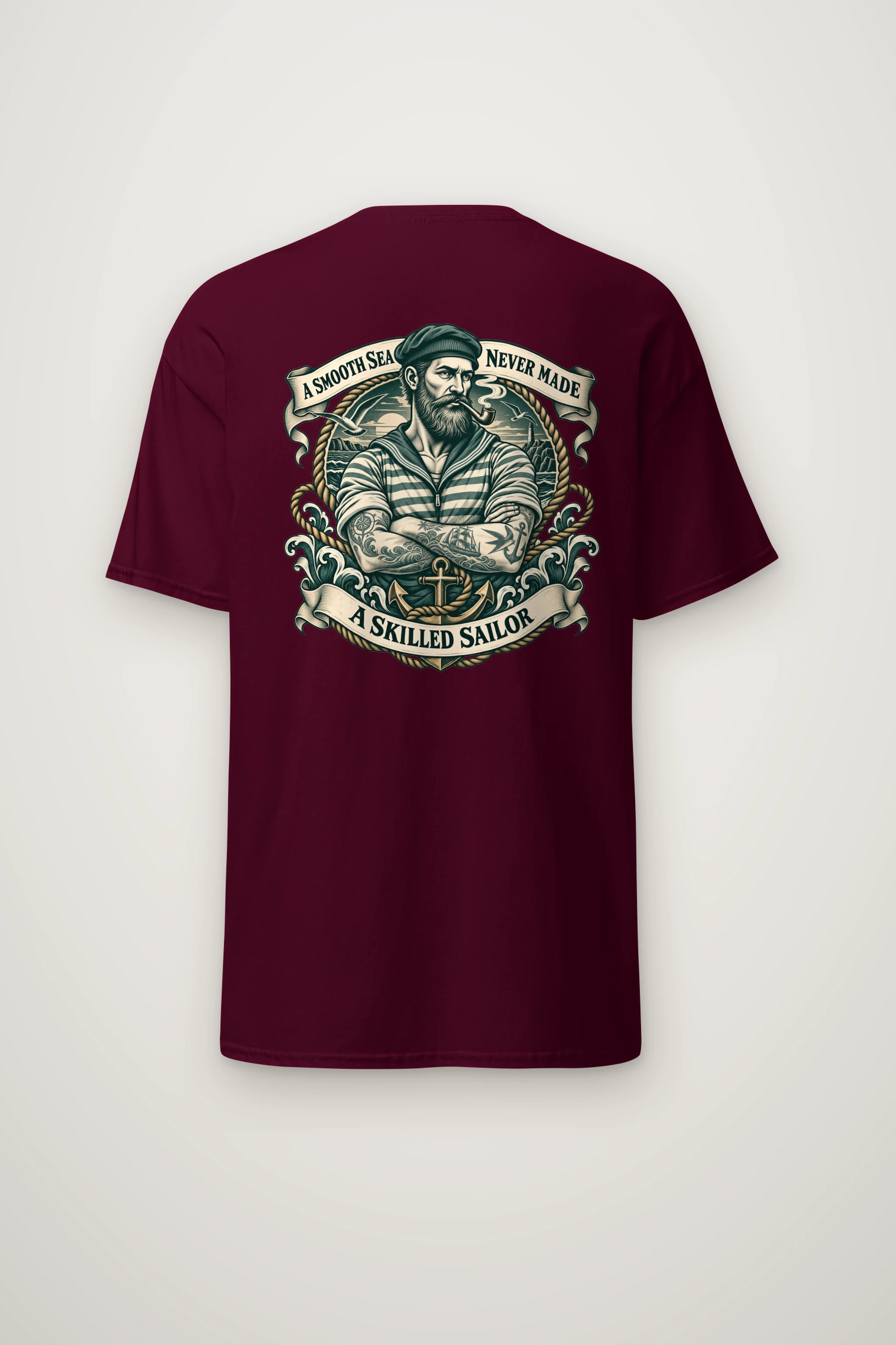 "Smooth Sea" Heavyweight Unisex Crewneck T-shirt