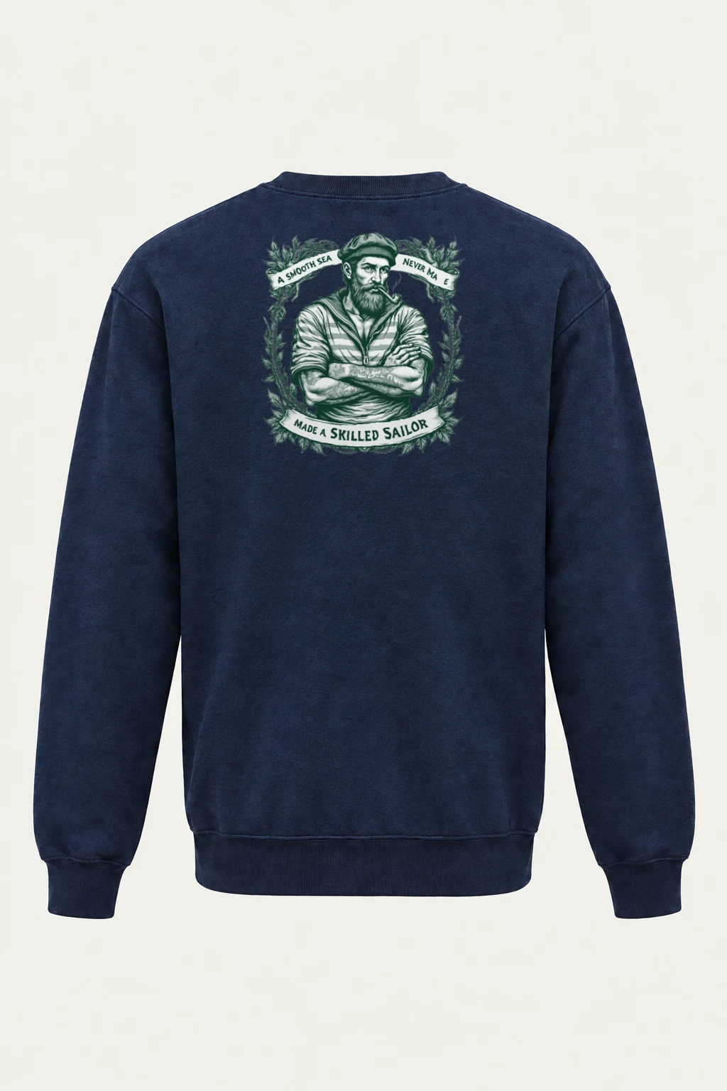 "Smooth Sea Sailor" Heavy Blend Unisex Crewneck Sweatshirt | Gildan 18000