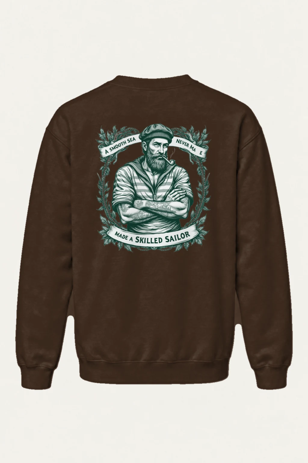 "Smooth Sea Sailor" Heavy Blend Unisex Crewneck Sweatshirt | Gildan 18000