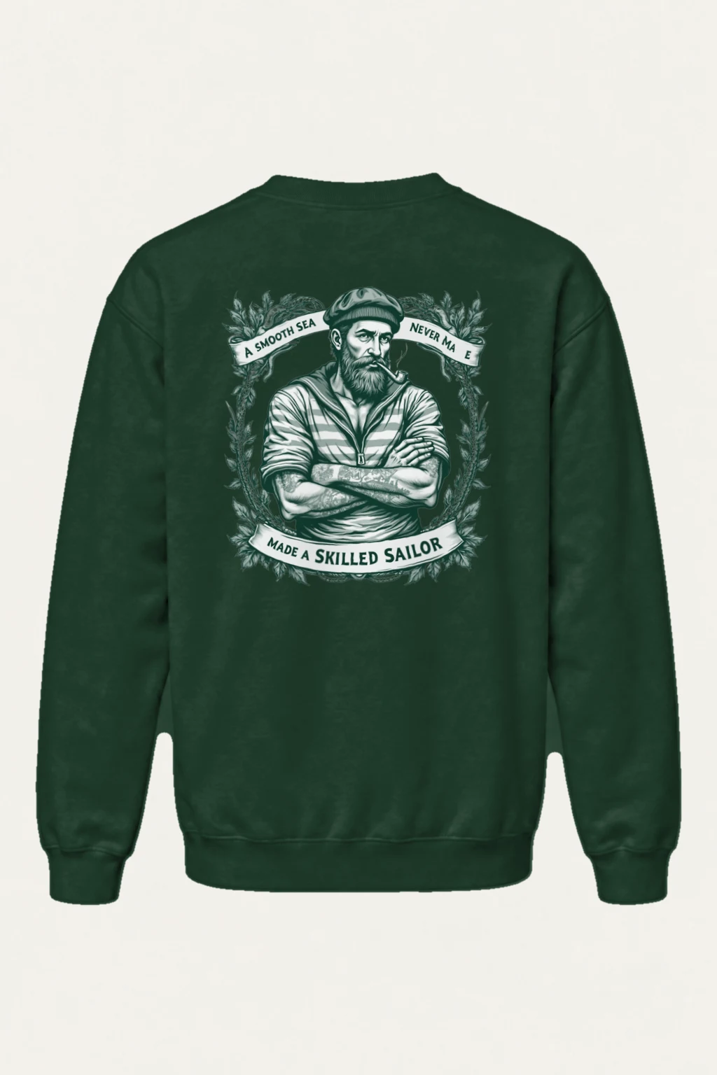 "Smooth Sea Sailor" Heavy Blend Unisex Crewneck Sweatshirt | Gildan 18000