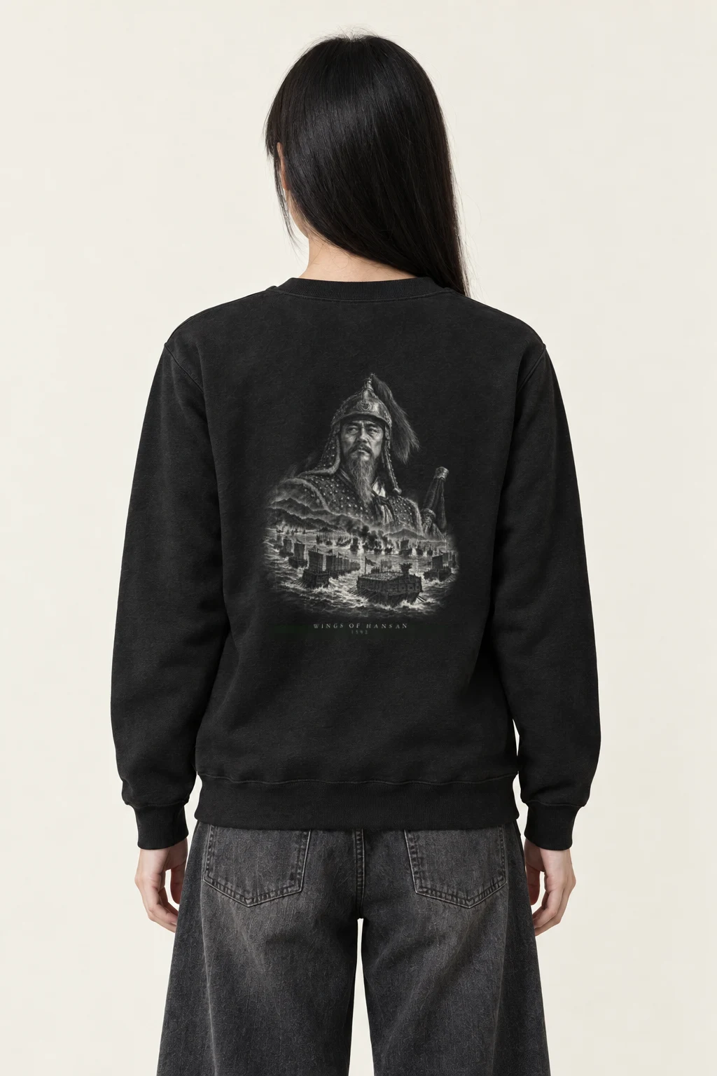"Armor and Fleet Sepia" Heavy Blend Unisex Crewneck Sweatshirt