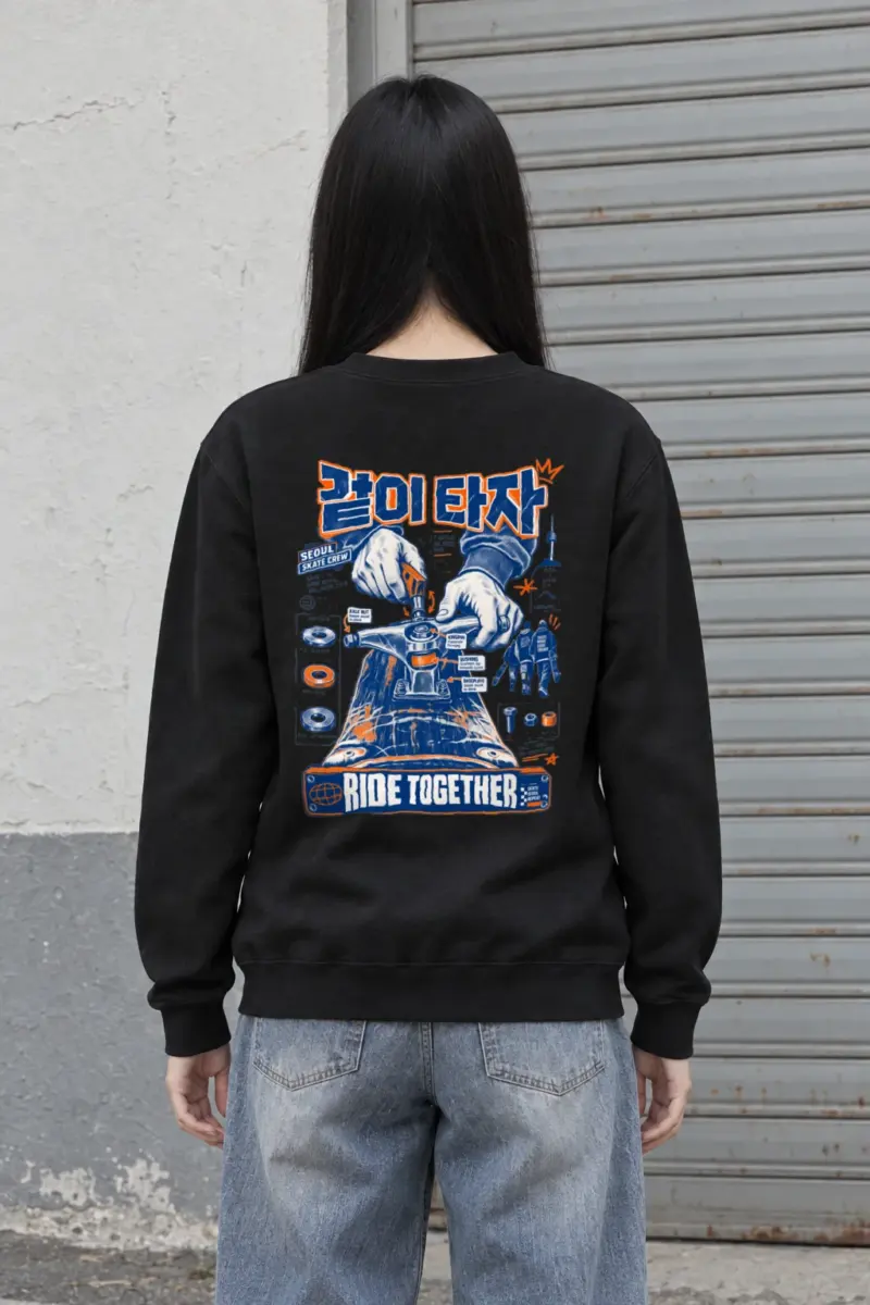 "Ride Together Seoul" Heavy Blend Unisex Crewneck Sweatshirt