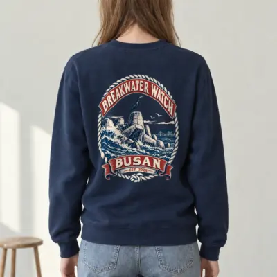 "Breakwater Watch Busan" Heavy Blend Unisex Crewneck Sweatshirt