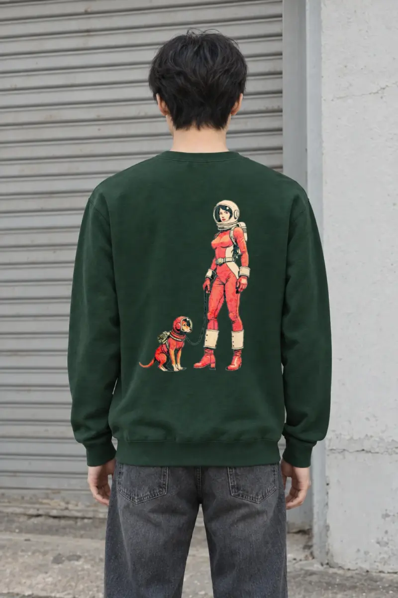 "Cosmic Canine Crew" Heavy Blend Unisex Crewneck Sweatshirt