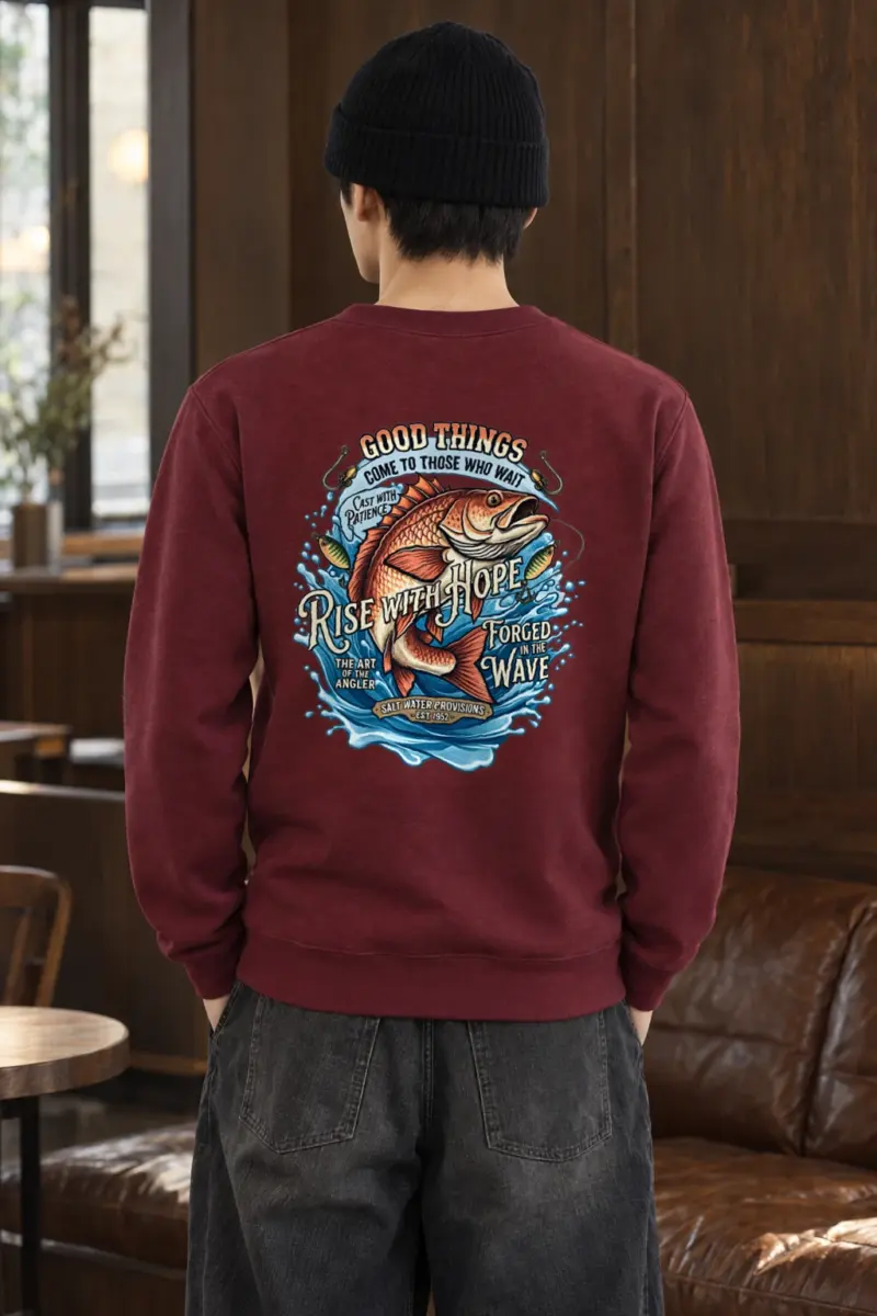 "The Art Of The Angler" Heavy Blend Unisex Crewneck Sweatshirt