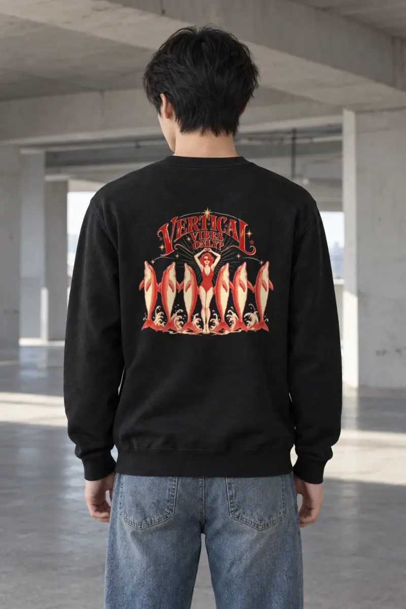 "Vertical Vibes Only" Heavy Blend Unisex Crewneck Sweatshirt