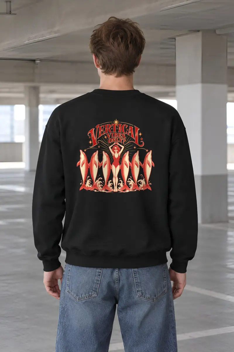"Vertical Vibes Only" Heavy Blend Unisex Crewneck Sweatshirt