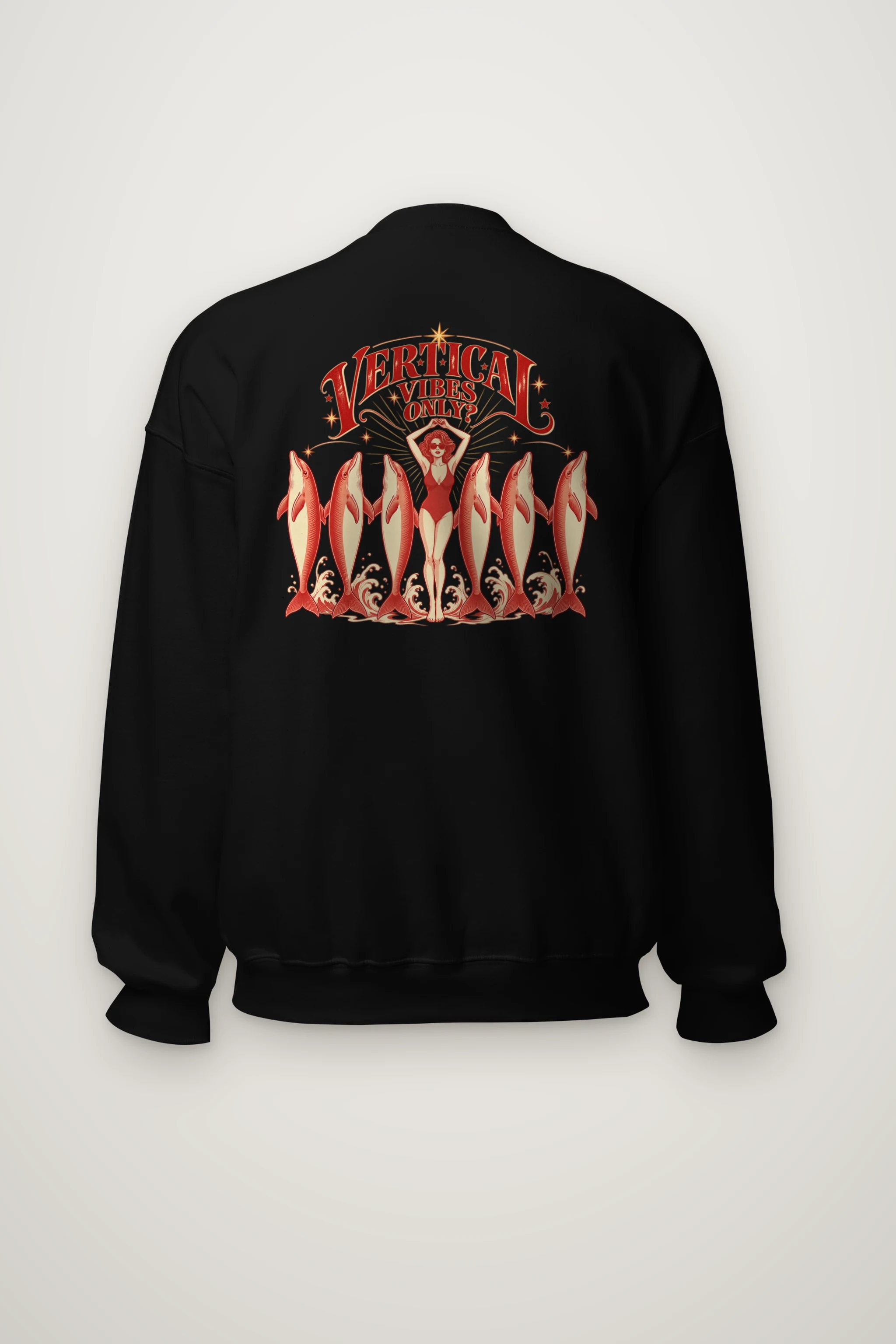 "Vertical Vibes Only" Heavy Blend Unisex Crewneck Sweatshirt