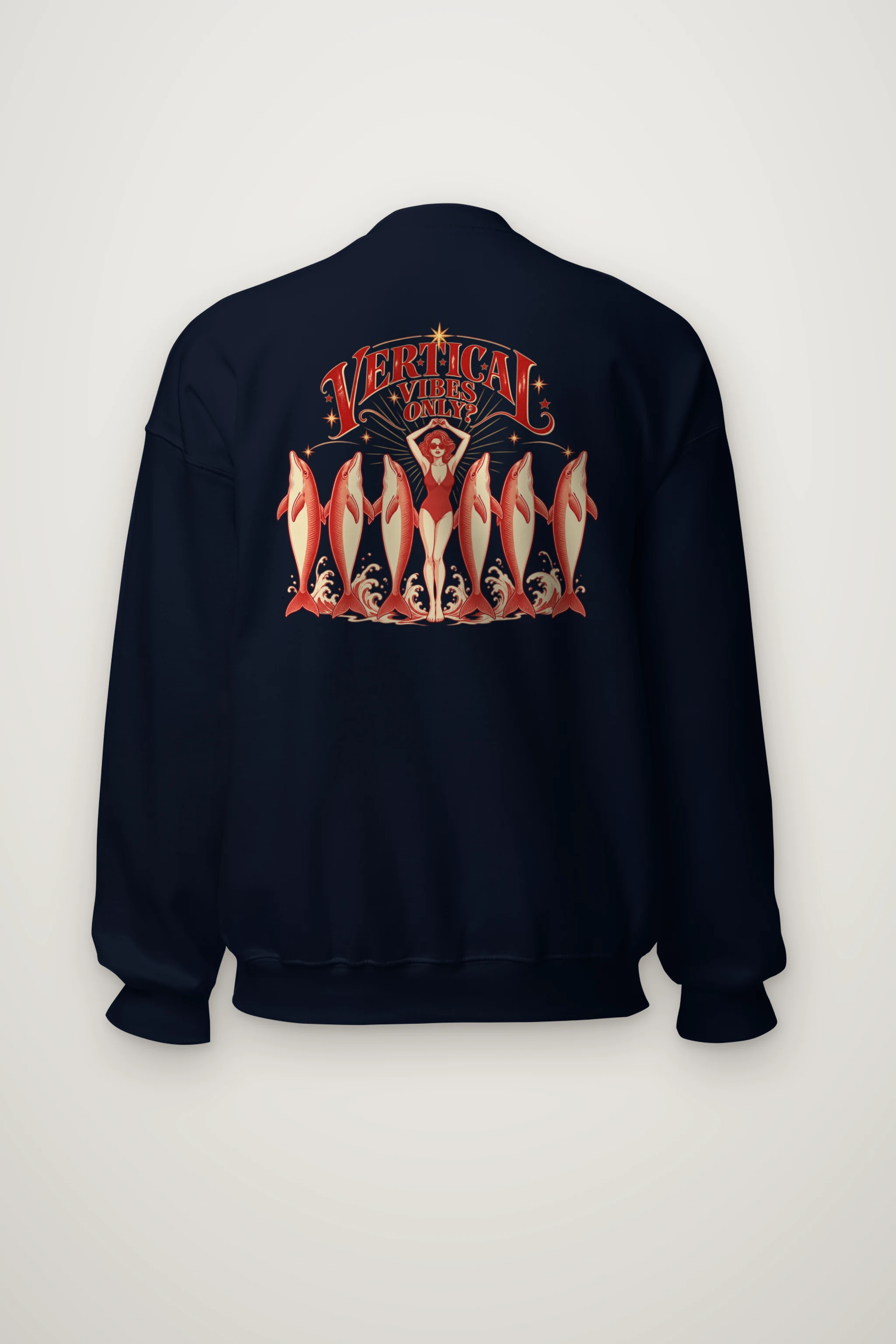 "Vertical Vibes Only" Heavy Blend Unisex Crewneck Sweatshirt