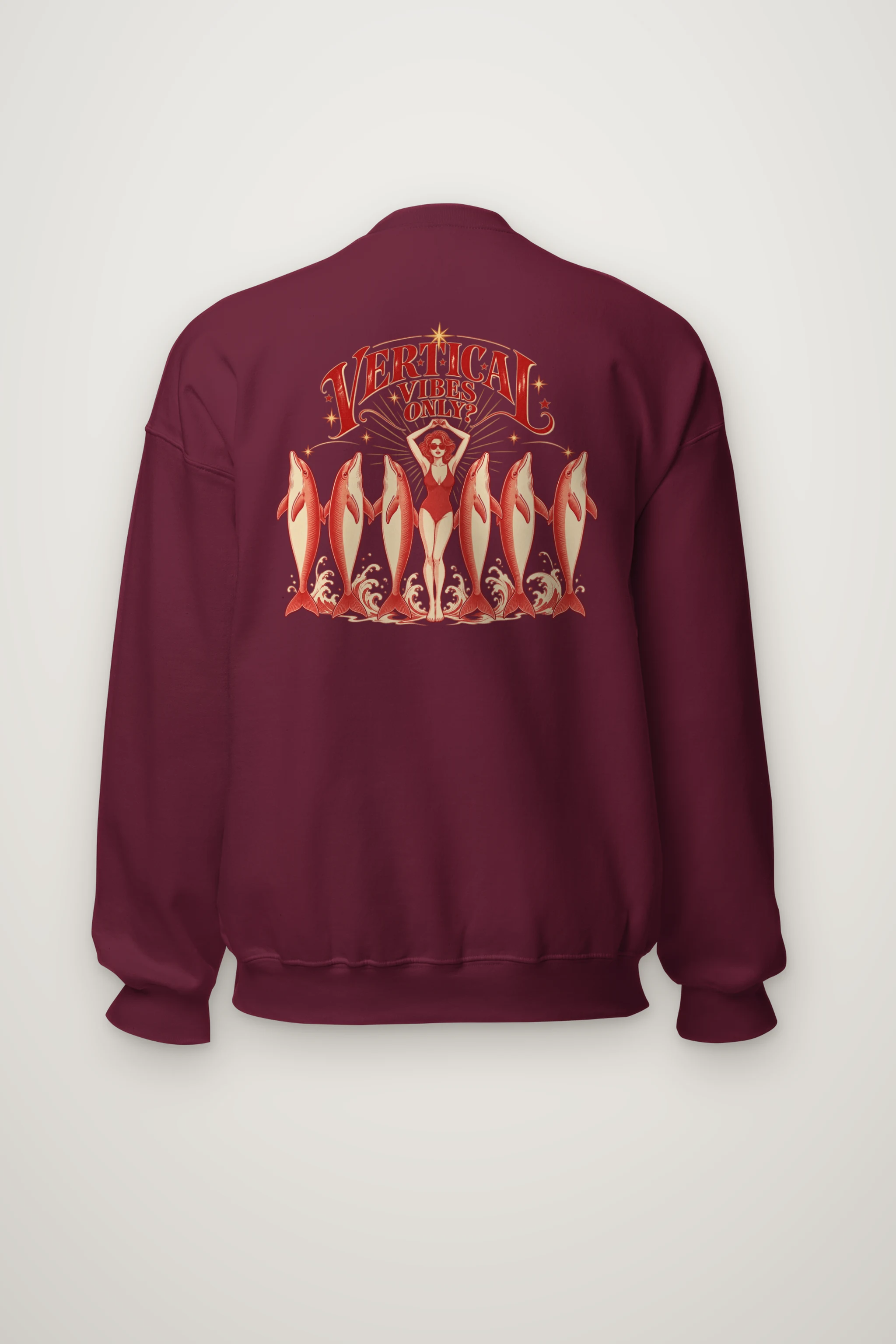 "Vertical Vibes Only" Heavy Blend Unisex Crewneck Sweatshirt