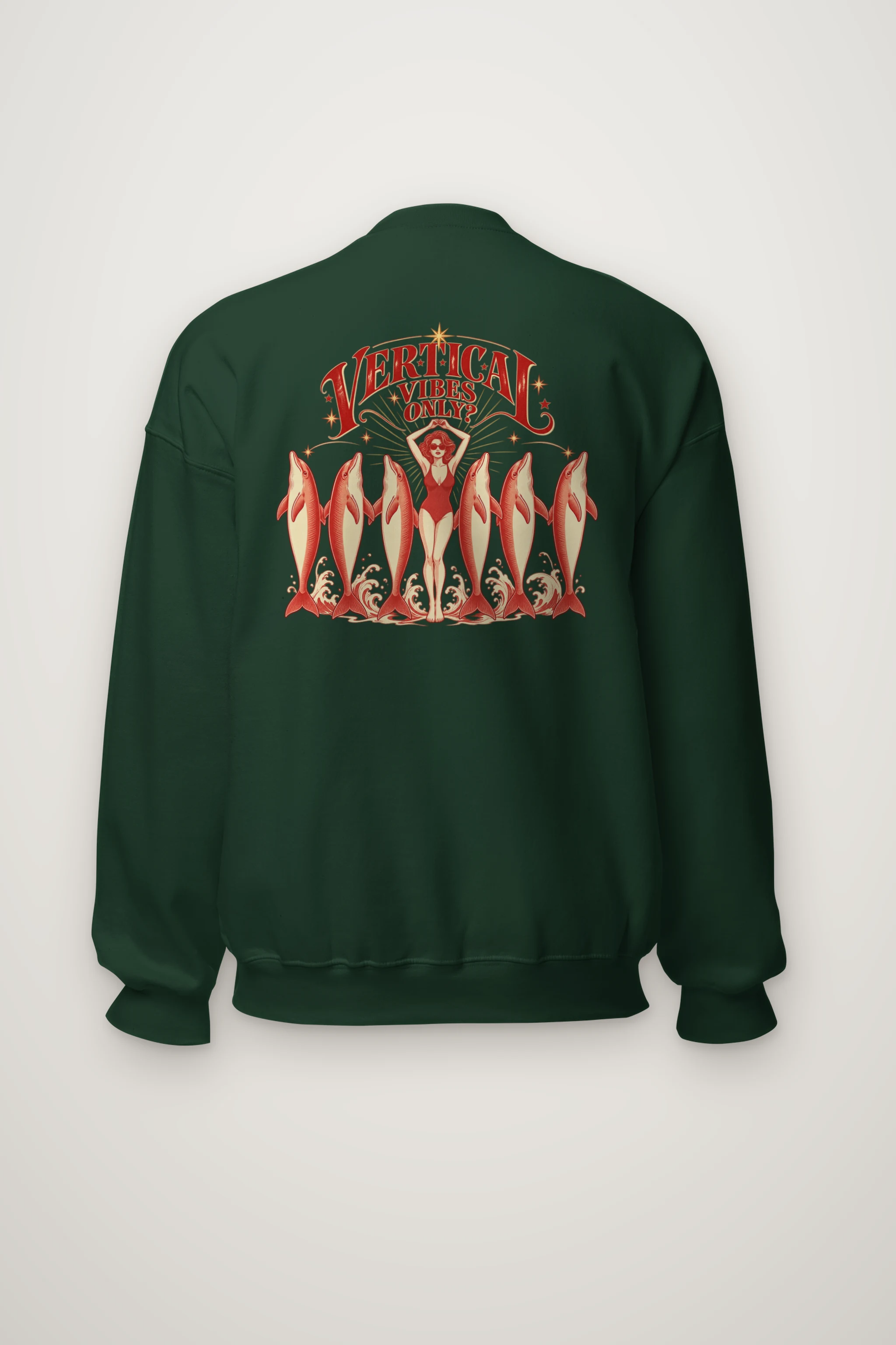 "Vertical Vibes Only" Heavy Blend Unisex Crewneck Sweatshirt