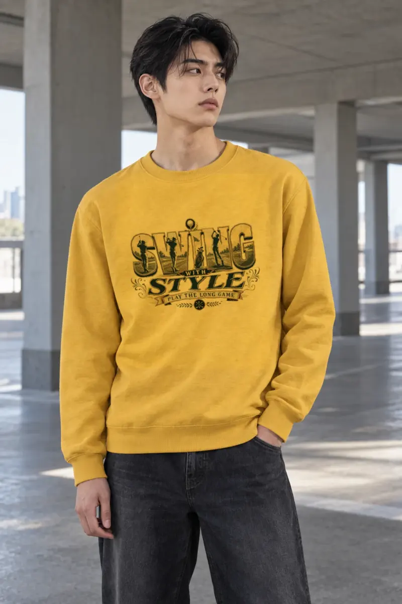 "Swing With Style" Heavy Blend Unisex Crewneck Sweatshirt