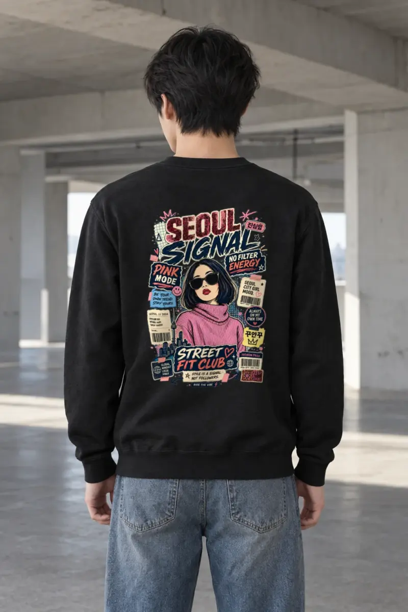 "Seoul Signal" Heavy Blend Unisex Crewneck Sweatshirt