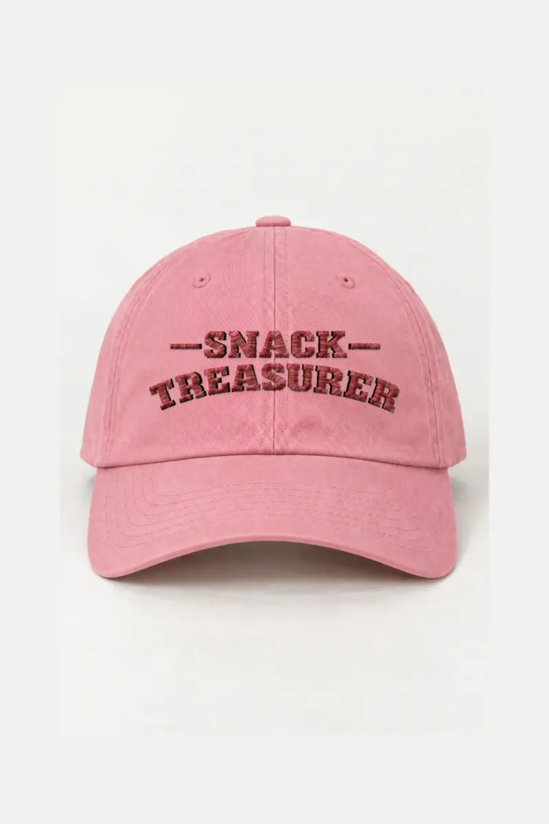“Snack Treasurer” Classic Dad Hat · Embroidered | Yupoong 6245CM