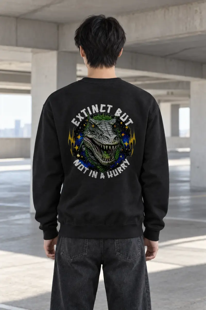 "Snarling T Rex" Heavy Blend Unisex Crewneck Sweatshirt | Gildan 18000
