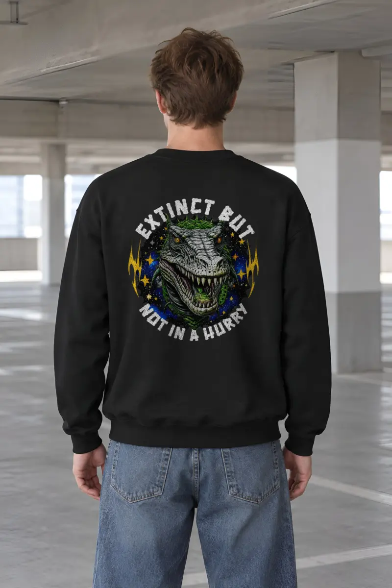 "Snarling T Rex" Heavy Blend Unisex Crewneck Sweatshirt