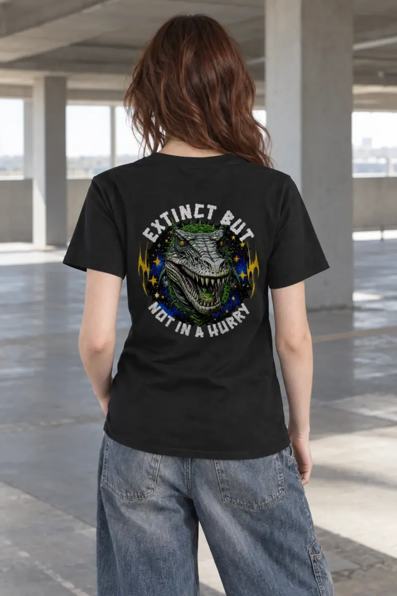 "Snarling T Rex" Heavyweight Unisex Crewneck T-shirt