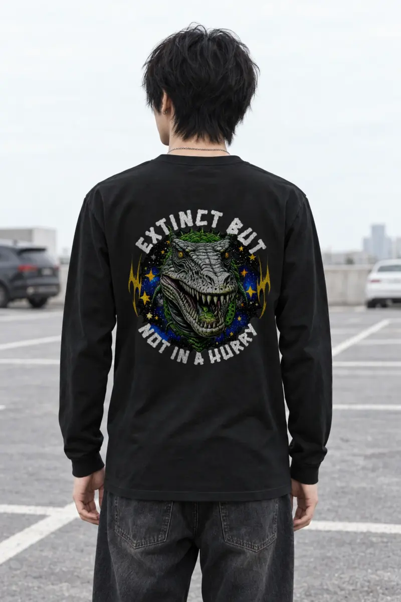 "Snarling T Rex" Unisex Longsleeve T-shirt