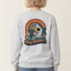 "Snorkeler And Shark" Heavy Blend Unisex Crewneck Sweatshirt | Gildan 18000