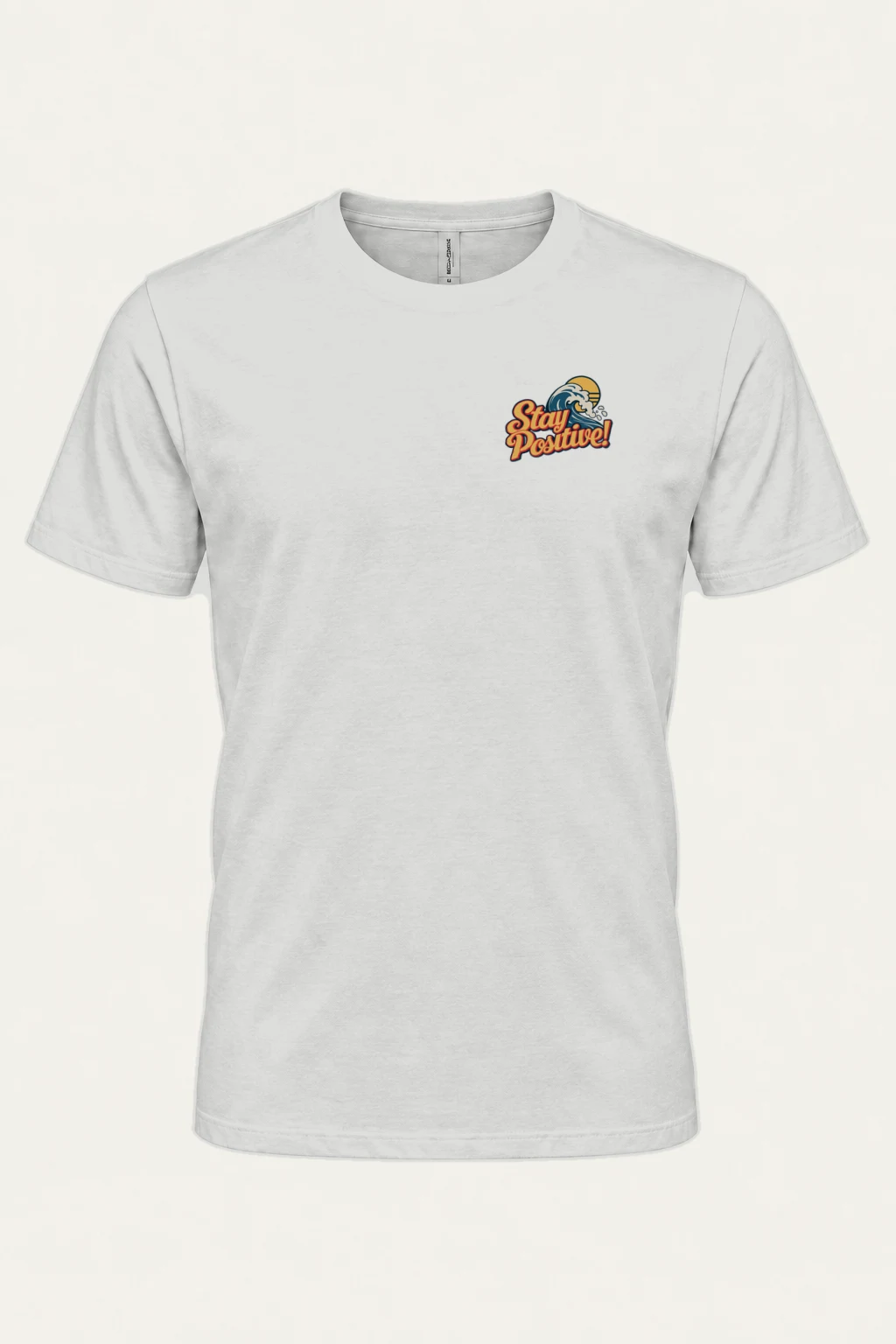 "Snorkeler And Shark" Heavyweight Unisex Crewneck T-shirt | Gildan 5000