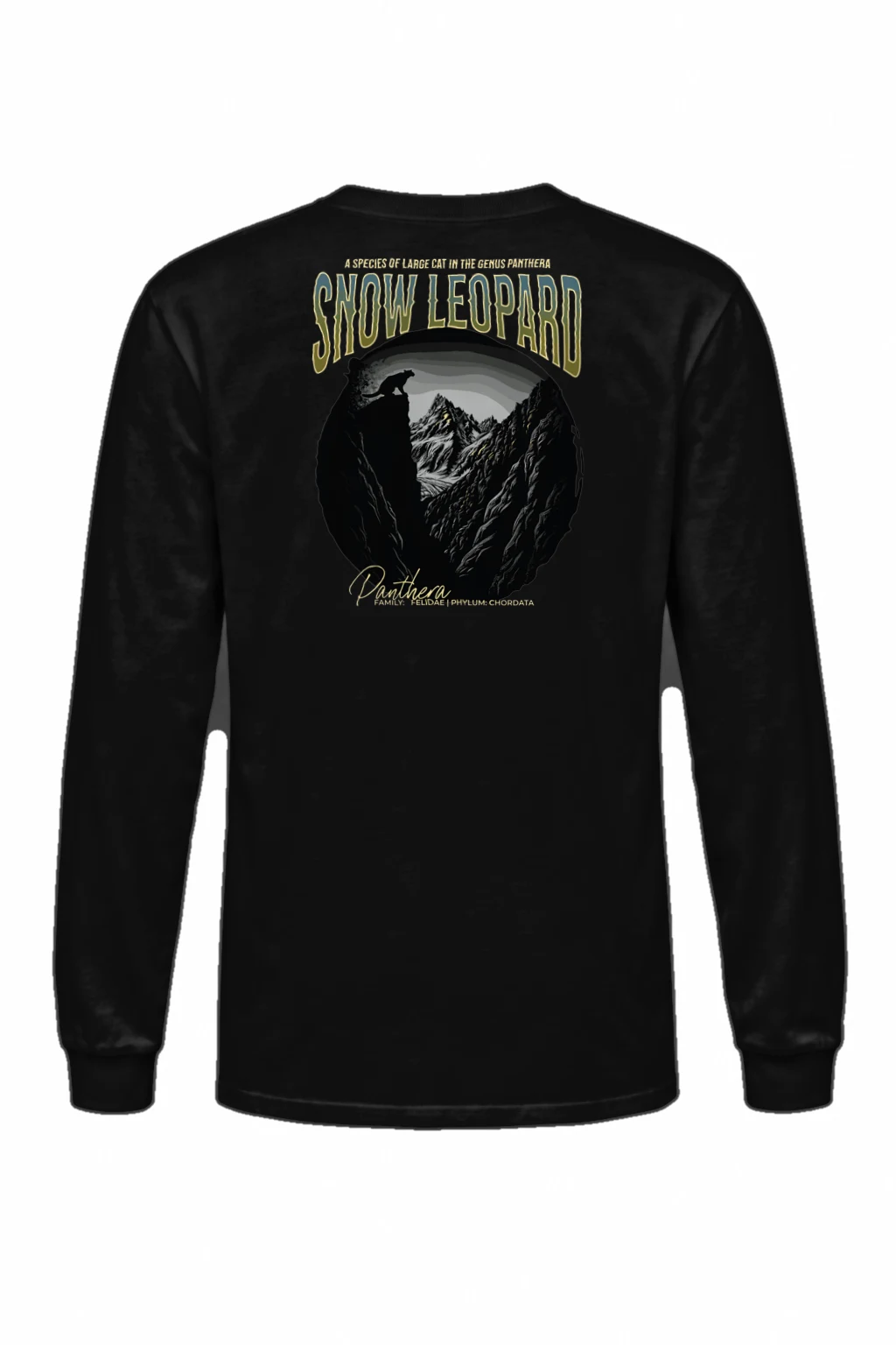 "Snow Leopard Panthera" Unisex Longsleeve T-shirt | Gildan 2400