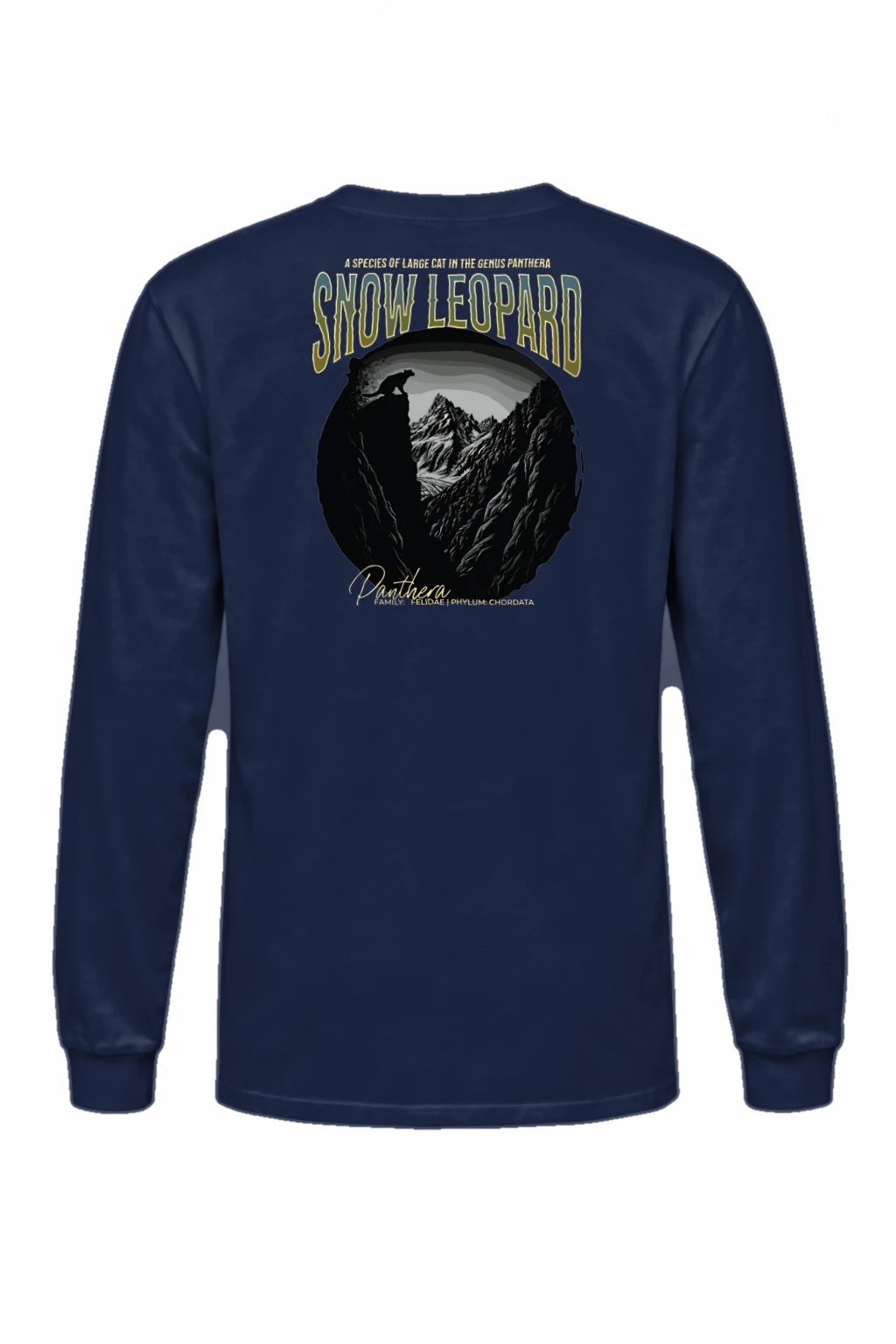 "Snow Leopard Panthera" Unisex Longsleeve T-shirt | Gildan 2400