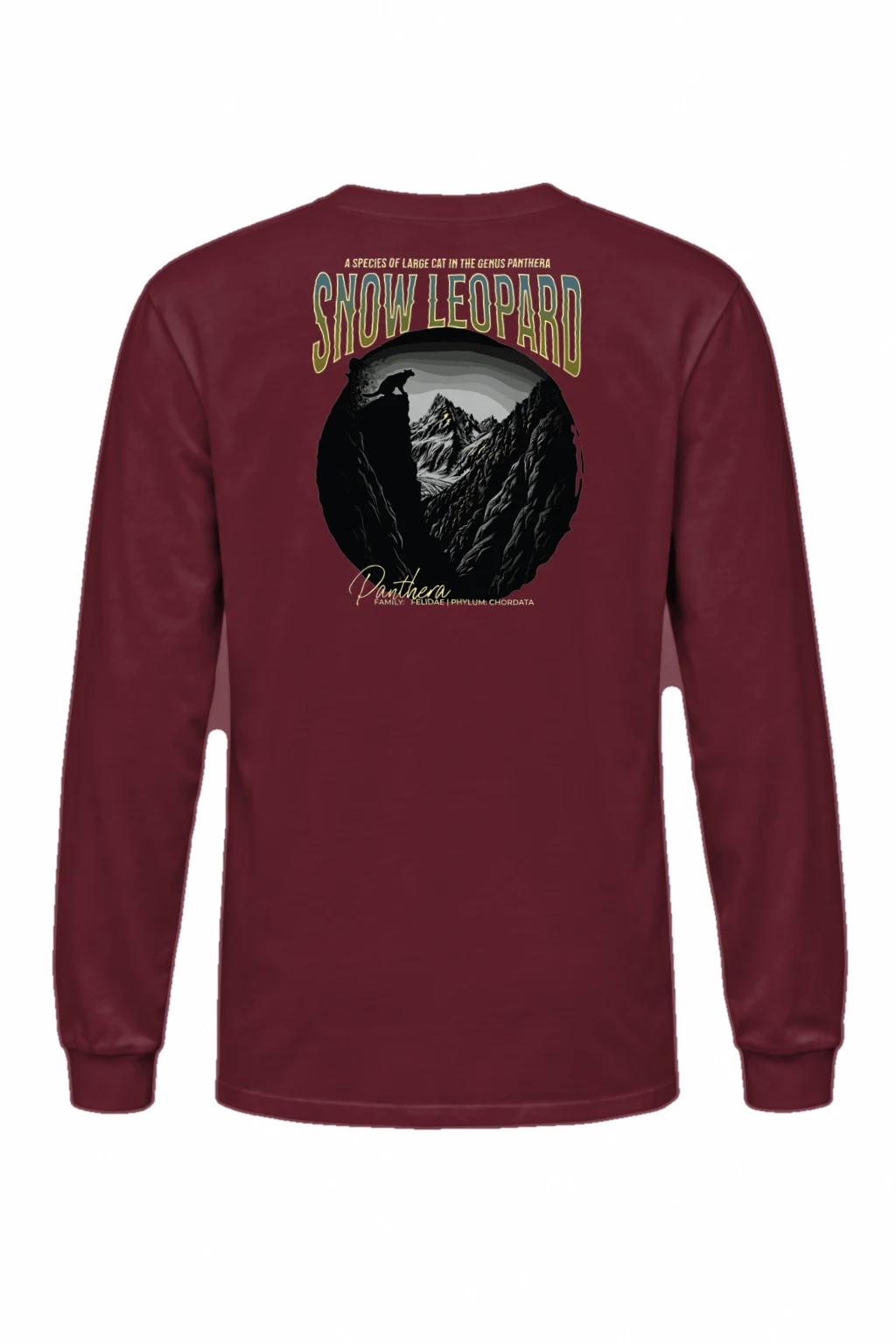 "Snow Leopard Panthera" Unisex Longsleeve T-shirt | Gildan 2400