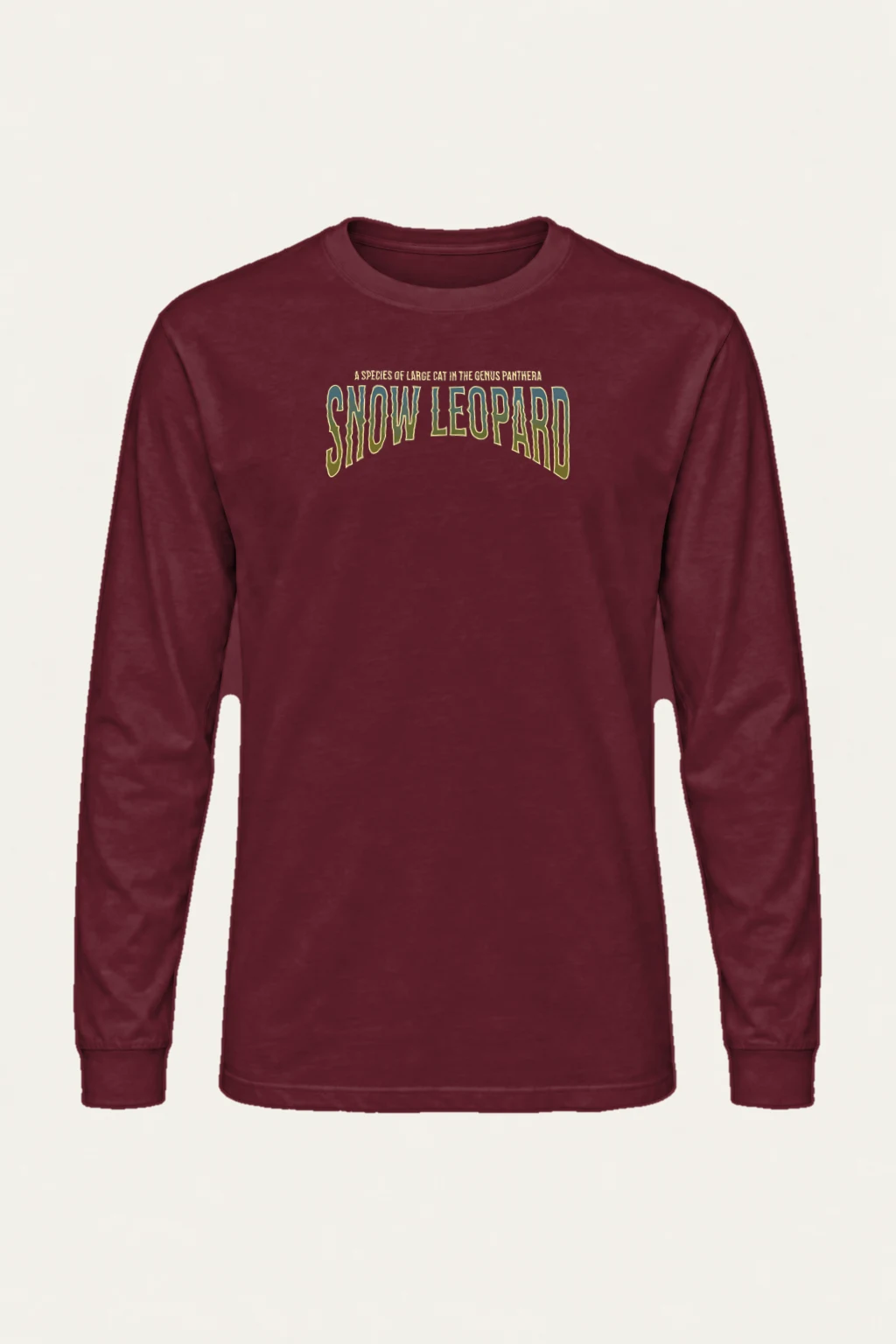 "Snow Leopard Study" Unisex Longsleeve T-shirt | Gildan 2400
