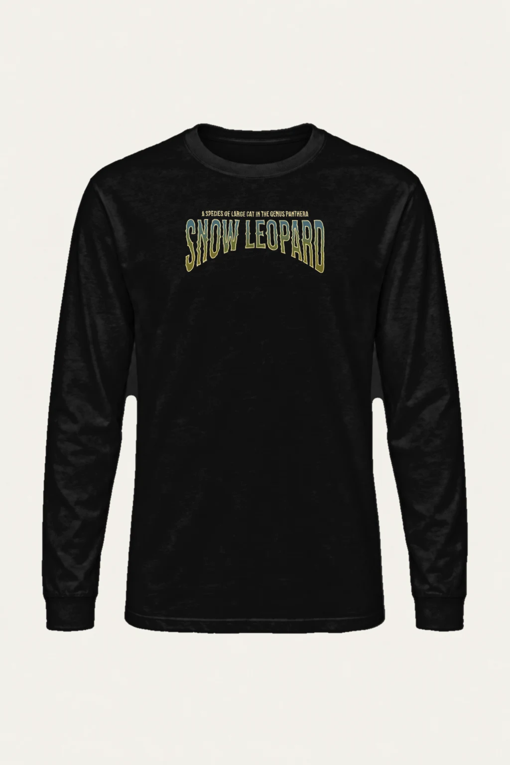 "Snow Leopard Study" Unisex Longsleeve T-shirt | Gildan 2400