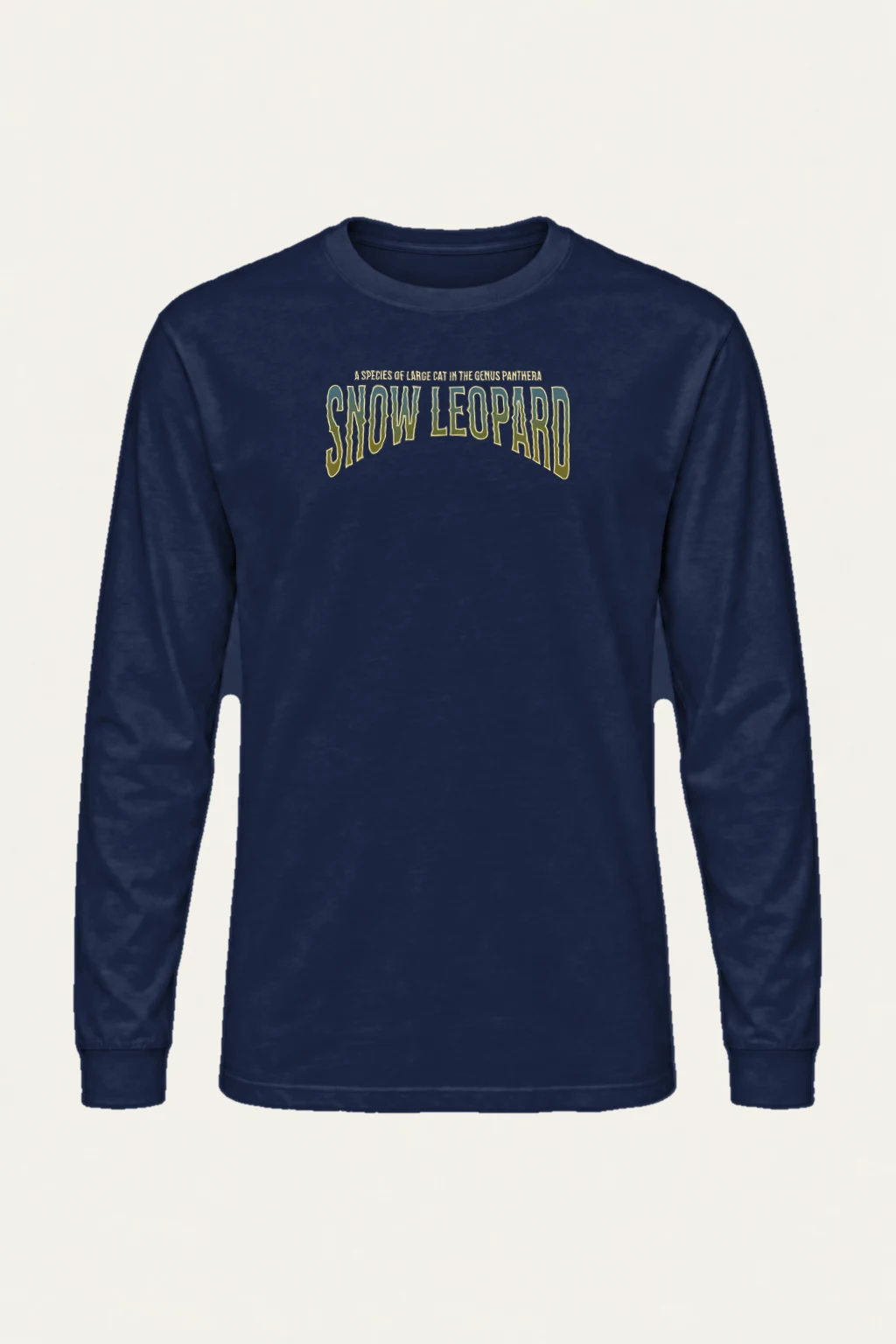 "Snow Leopard Study" Unisex Longsleeve T-shirt | Gildan 2400