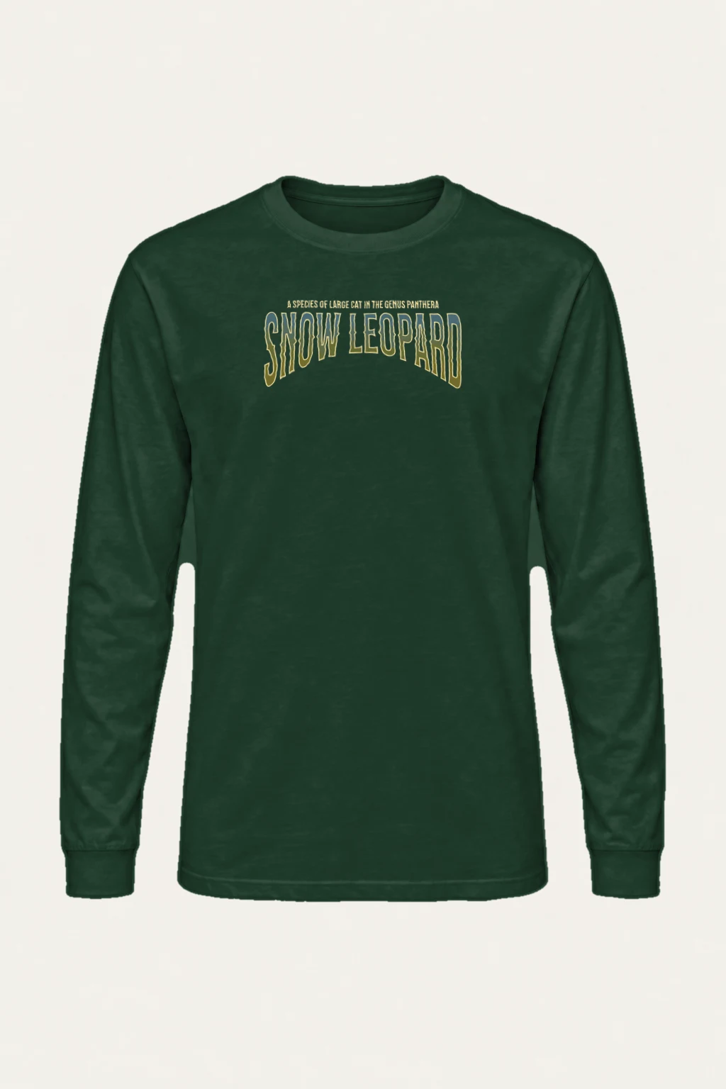 "Snow Leopard Study" Unisex Longsleeve T-shirt | Gildan 2400