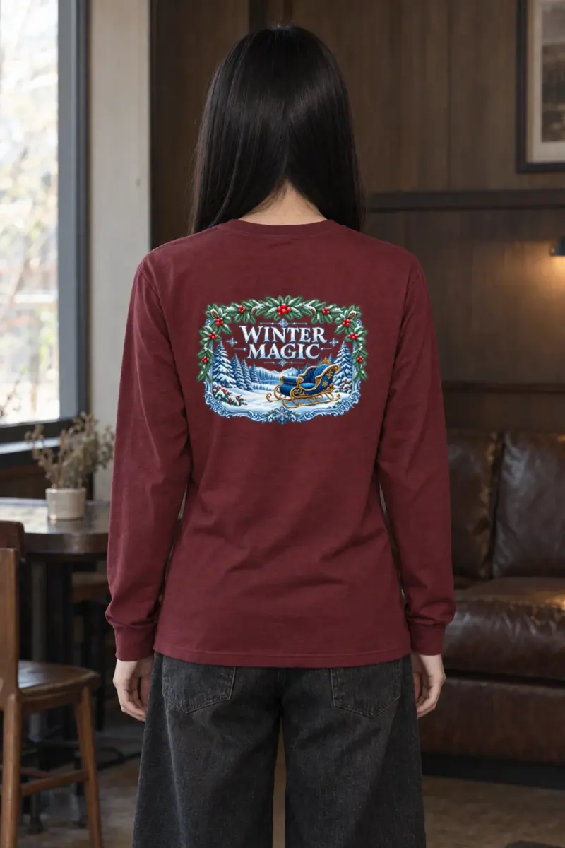 "Snowbound Sleigh" Unisex Longsleeve T-shirt