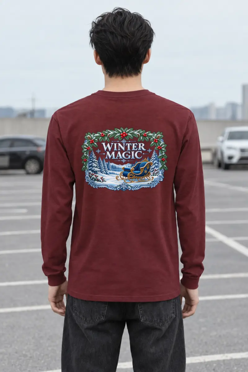 "Snowbound Sleigh" Unisex Longsleeve T-shirt