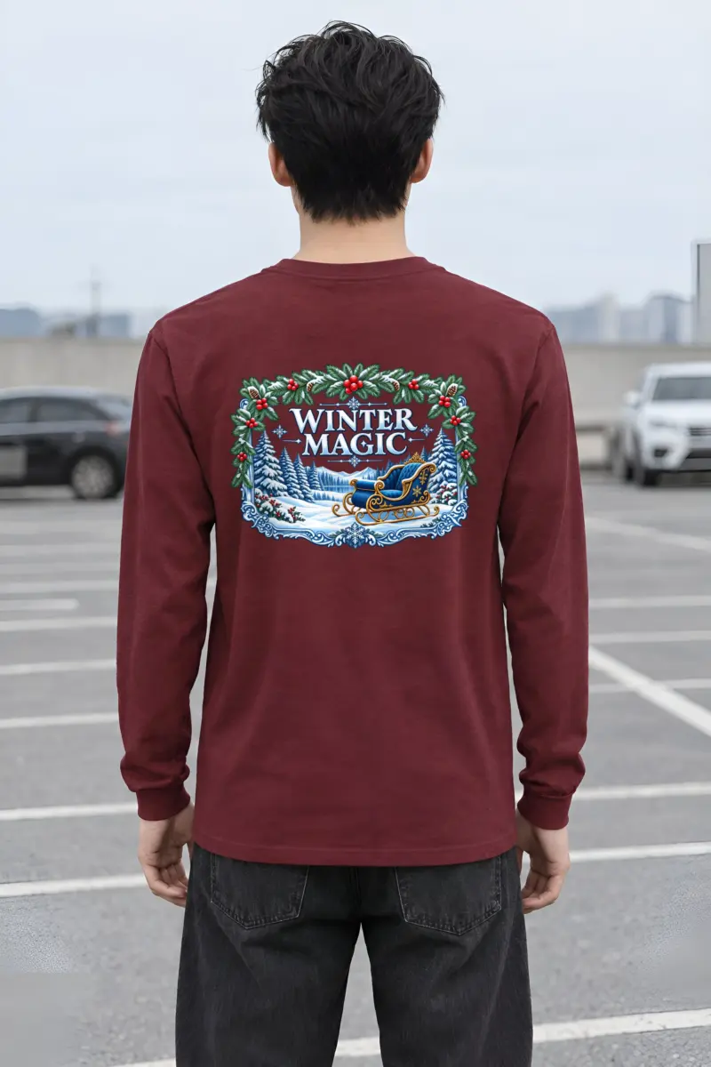 "Snowbound Sleigh" Unisex Longsleeve T-shirt