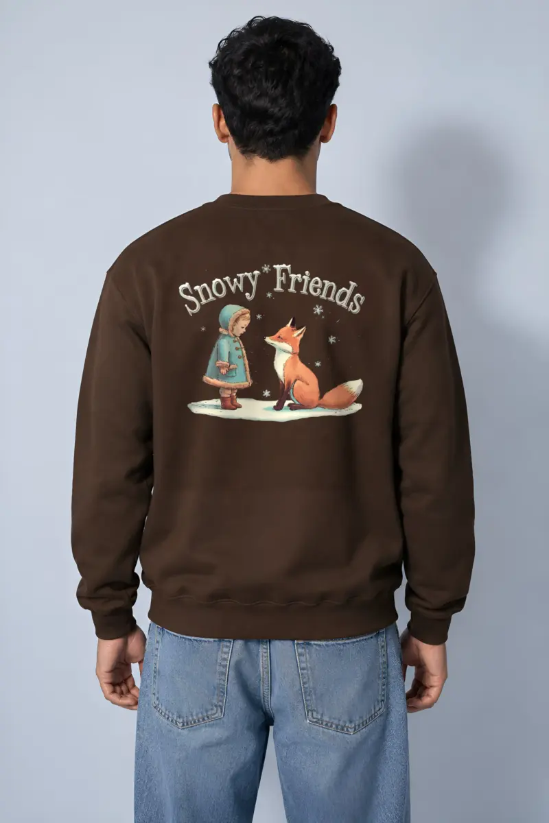 "Snowy Friends" Heavy Blend Unisex Crewneck Sweatshirt