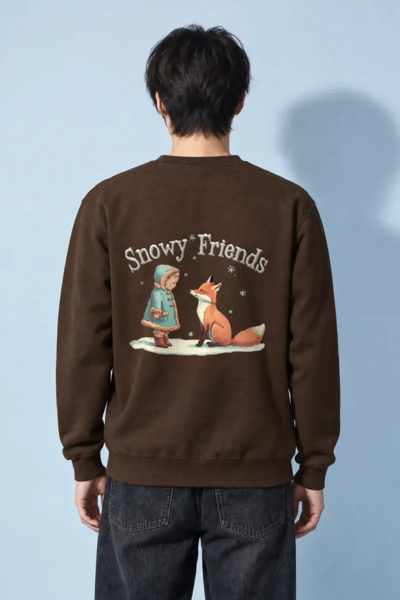 "Snowy Friends" Heavy Blend Unisex Crewneck Sweatshirt