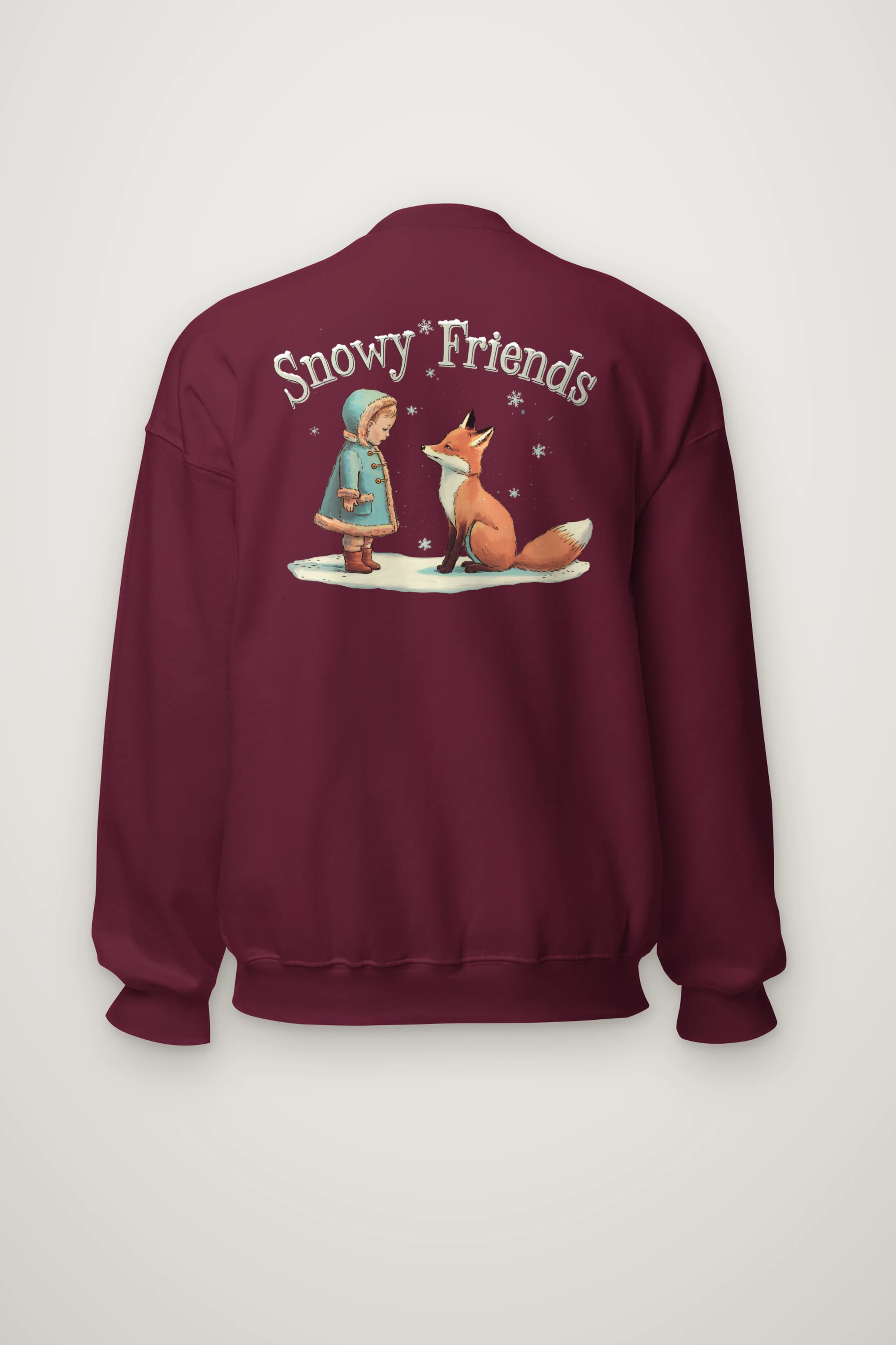 "Snowy Friends" Heavy Blend Unisex Crewneck Sweatshirt
