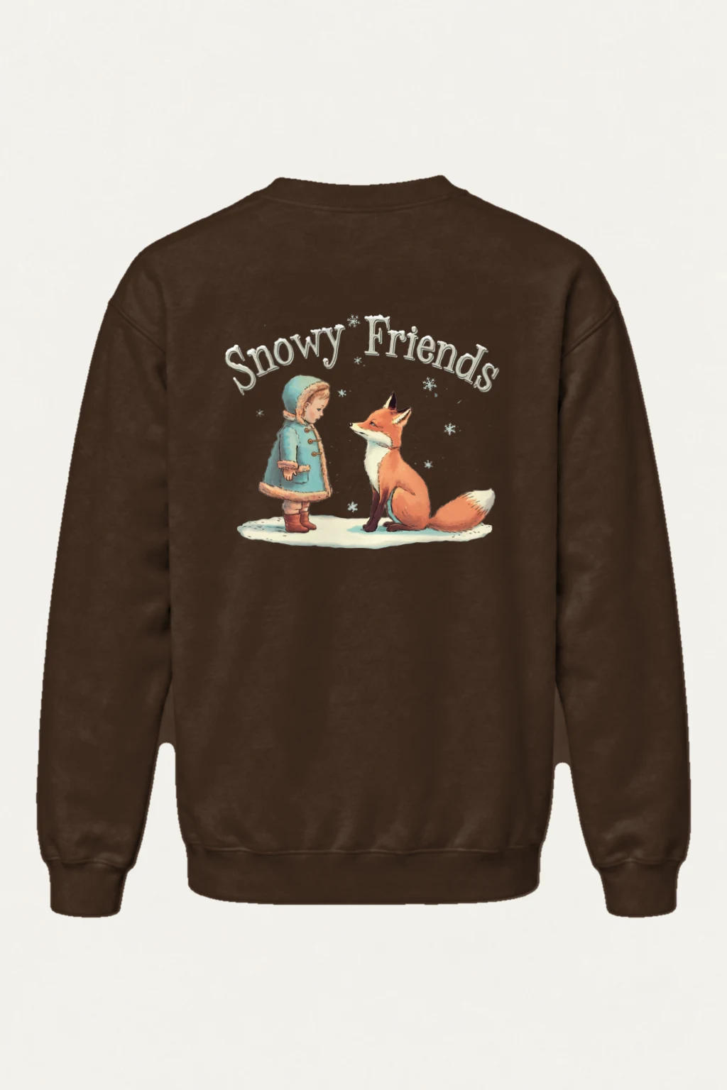 "Snowy Friends" Heavy Blend Unisex Crewneck Sweatshirt | Gildan 18000