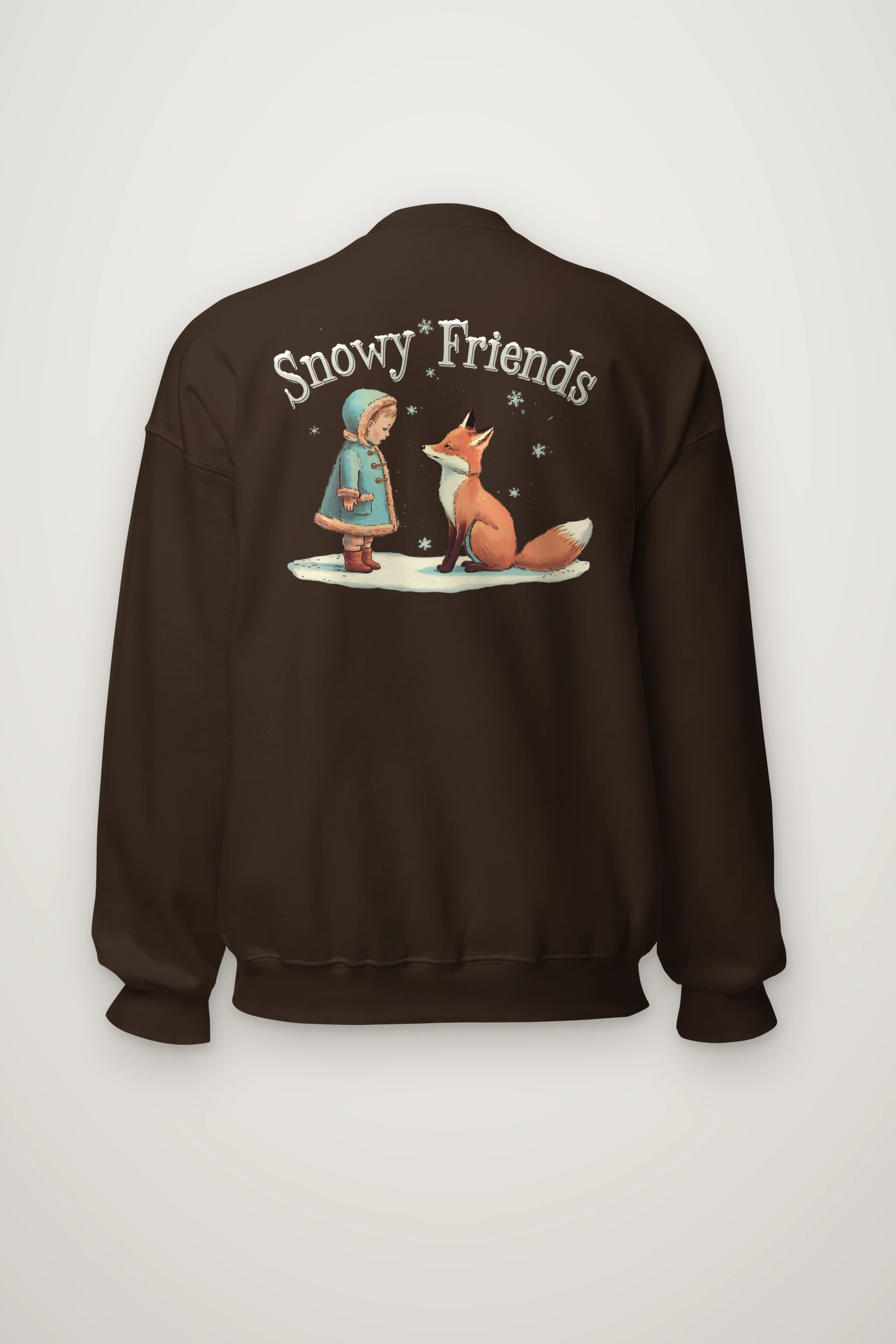 "Snowy Friends" Heavy Blend Unisex Crewneck Sweatshirt