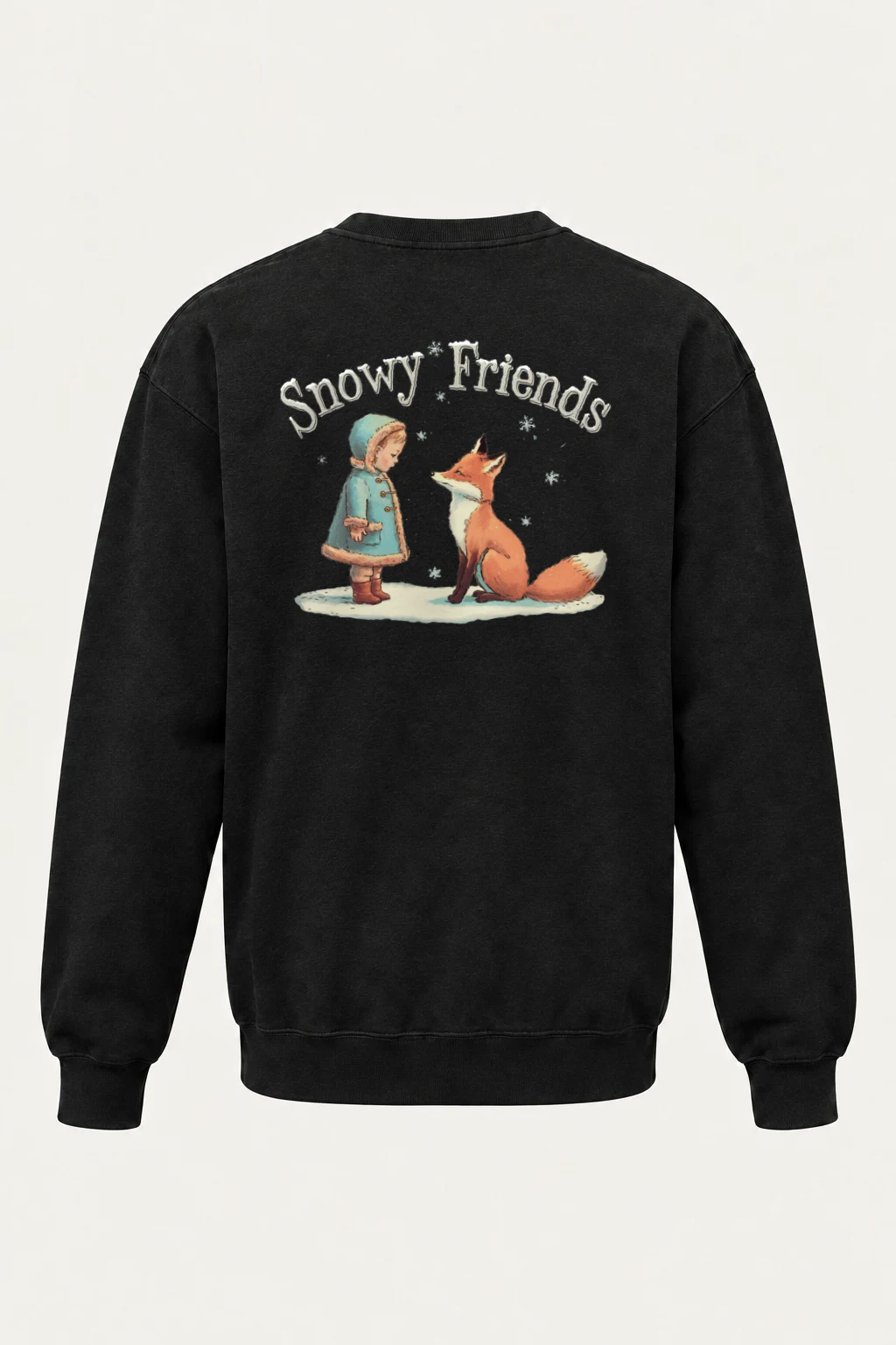 "Snowy Friends" Heavy Blend Unisex Crewneck Sweatshirt | Gildan 18000