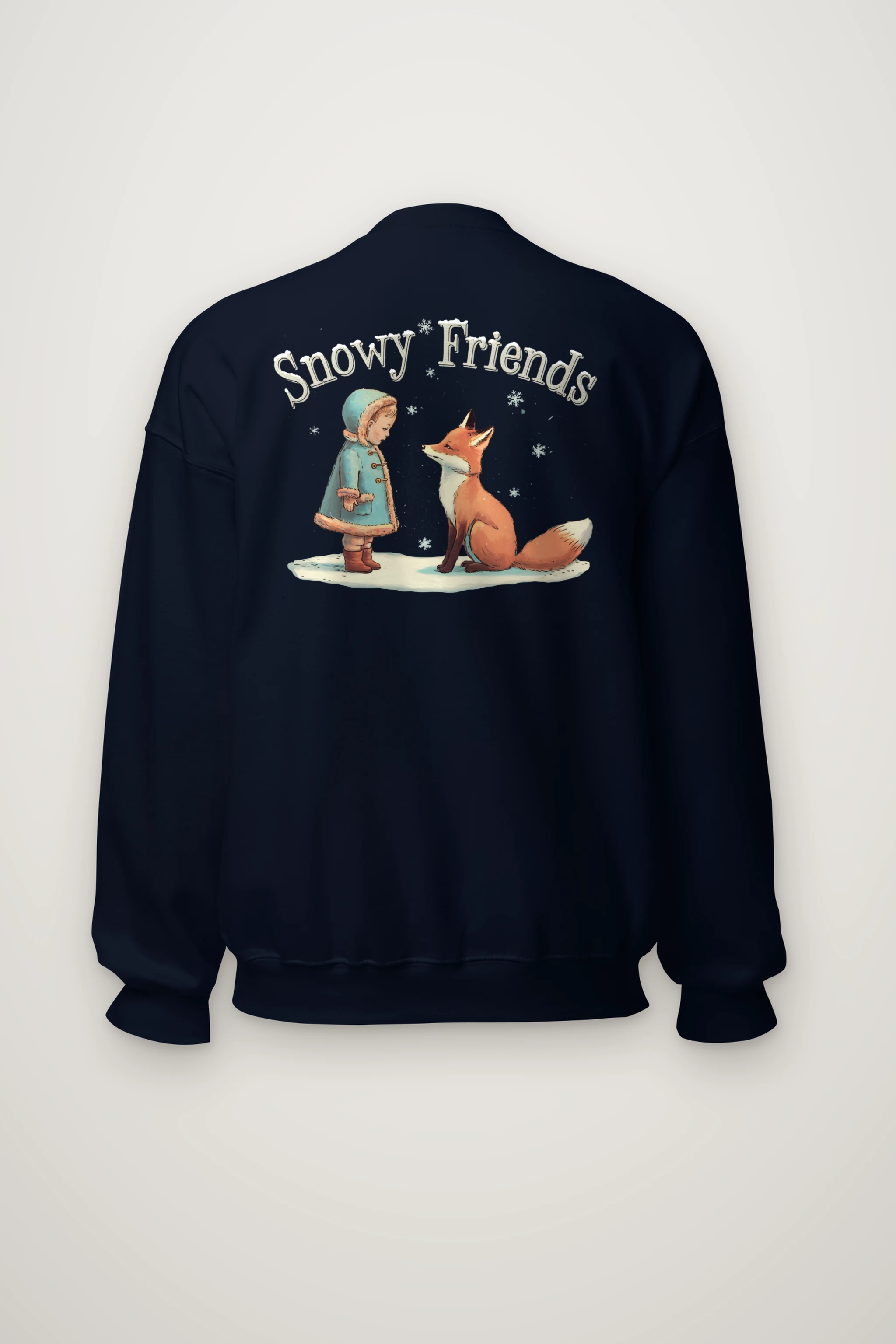 "Snowy Friends" Heavy Blend Unisex Crewneck Sweatshirt