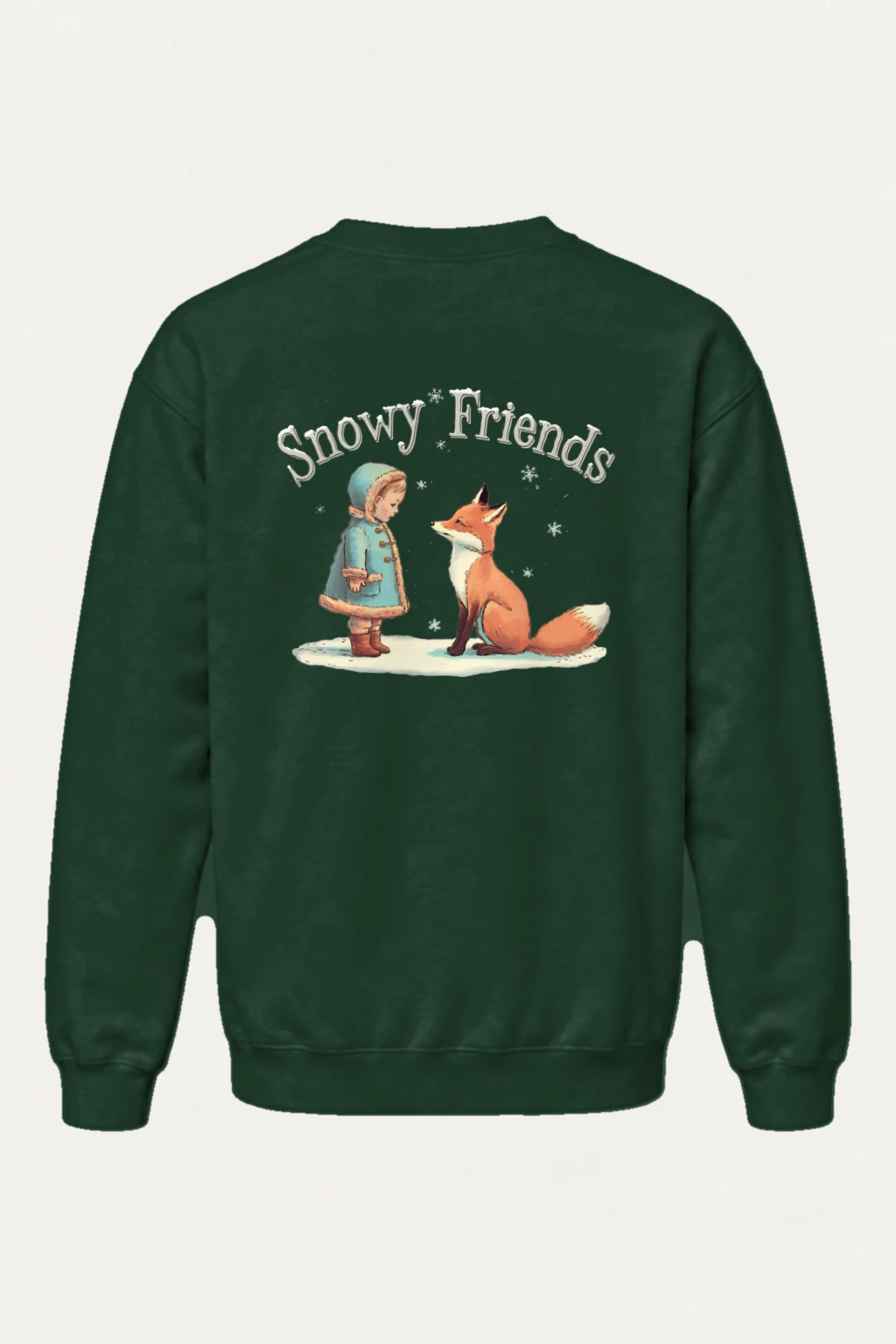 "Snowy Friends" Heavy Blend Unisex Crewneck Sweatshirt | Gildan 18000