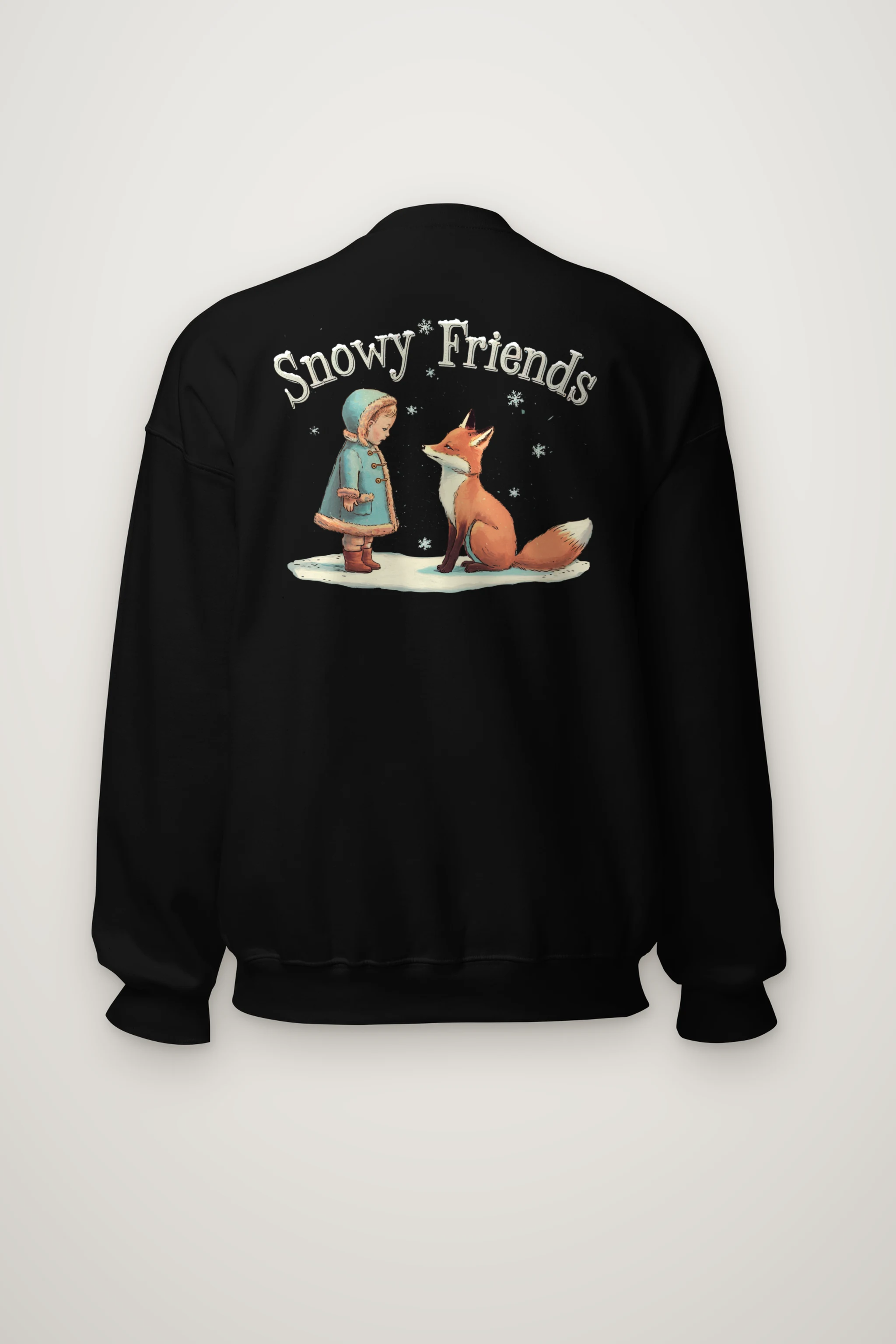 "Snowy Friends" Heavy Blend Unisex Crewneck Sweatshirt