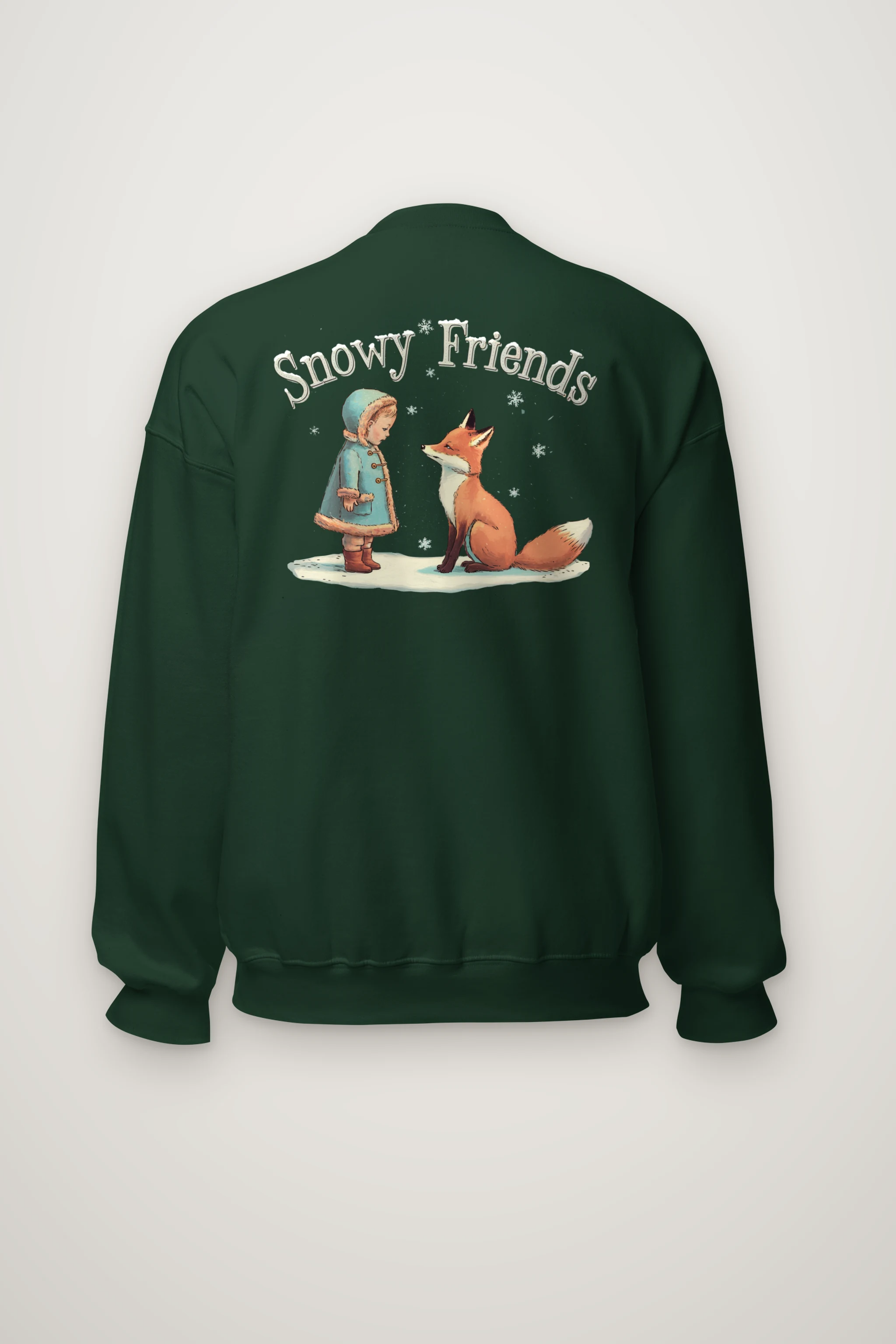 "Snowy Friends" Heavy Blend Unisex Crewneck Sweatshirt